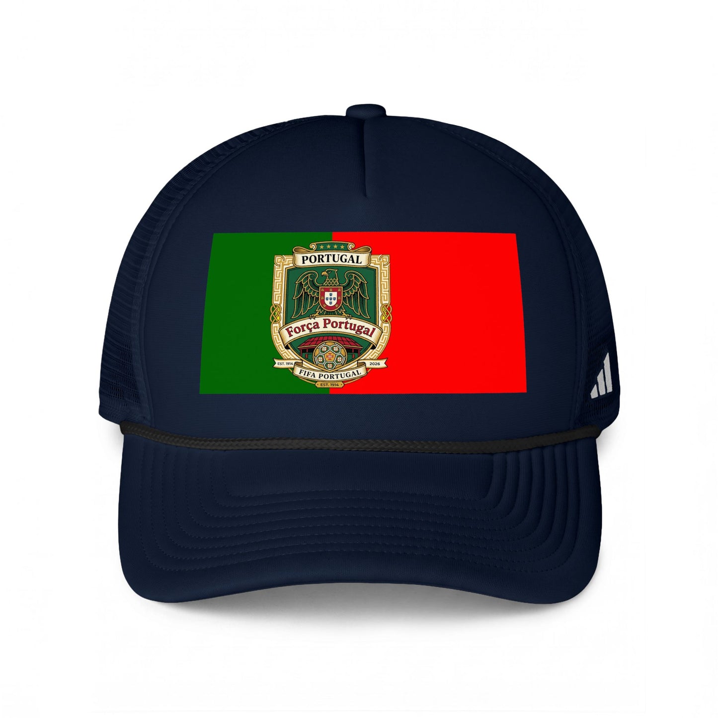 Portugal Soccer Fan Flag Trucker Cap — Vintage Portugal Soccer Fan Flag on Cap