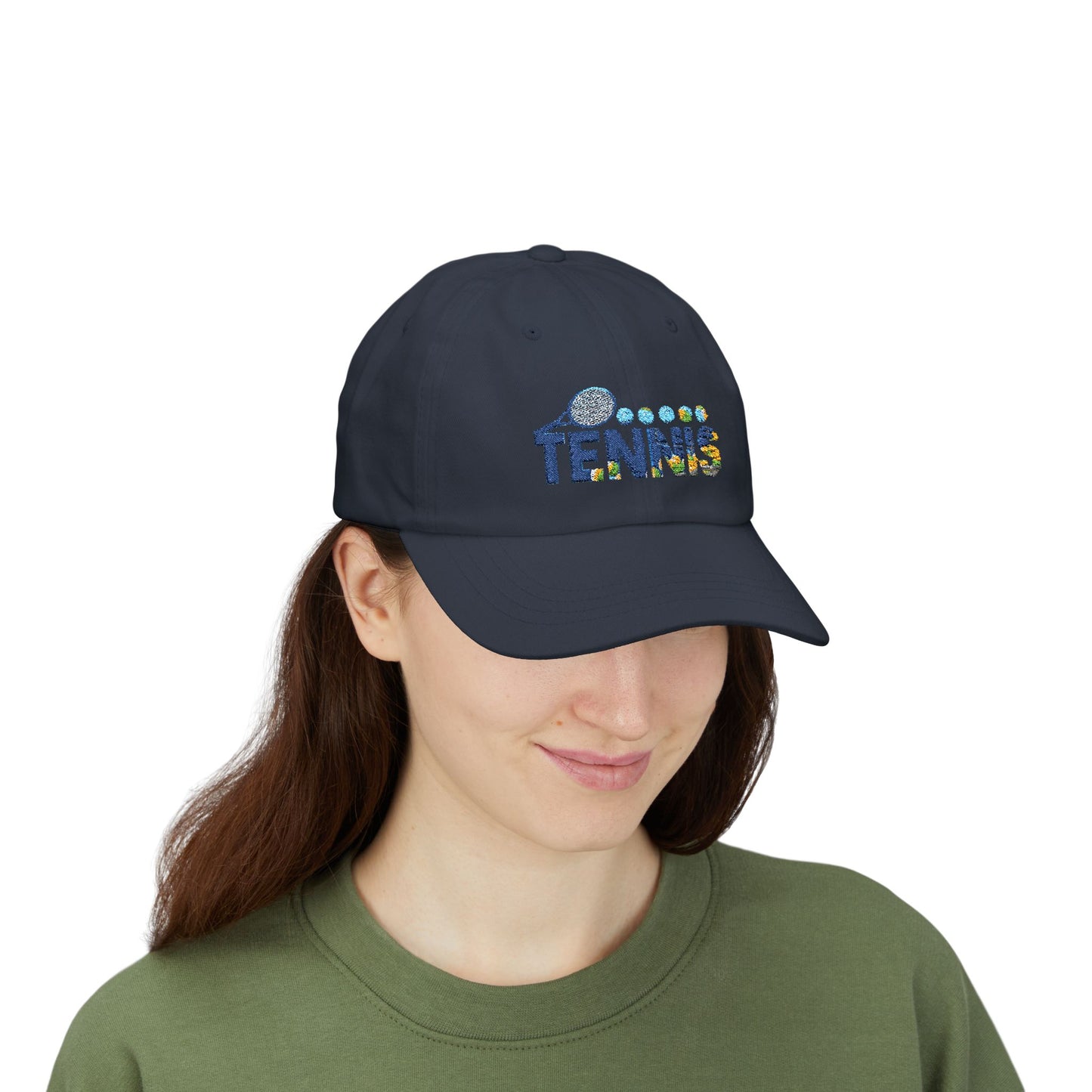 Tennis Creative Graphic Design Cap (Sky Creative1) (EM)