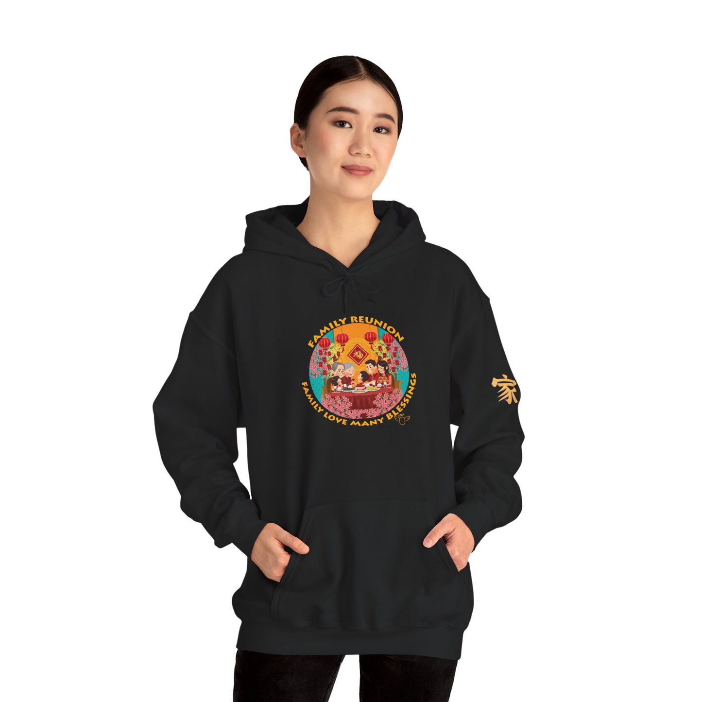 Family Reunion Hoodie – 'Love Brings Us Together' Chinese New Year Novelty Tee