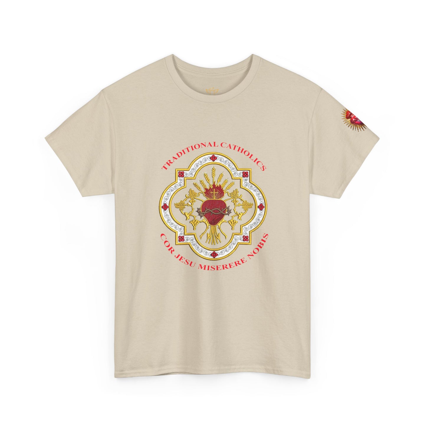 Sacred Heart Catholic Tee — Traditional Devotional Graphic T-Shirt (CT)