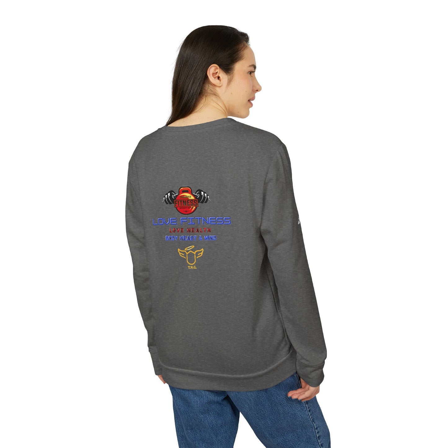 Adidas Sport Crewneck Sweatshirt for MMA Enthusiasts, MMA design sweatshirt,