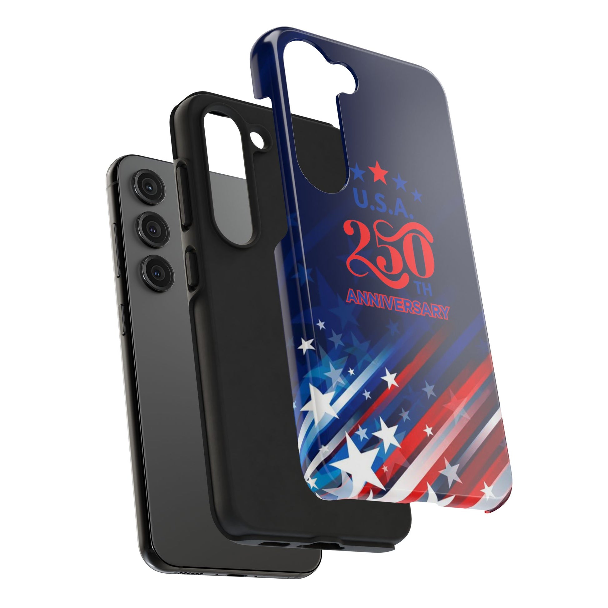 USA 250th Anniversary Tough Phone Case – Patriotic "American Flag" Design - Trending Novelties & Gifts