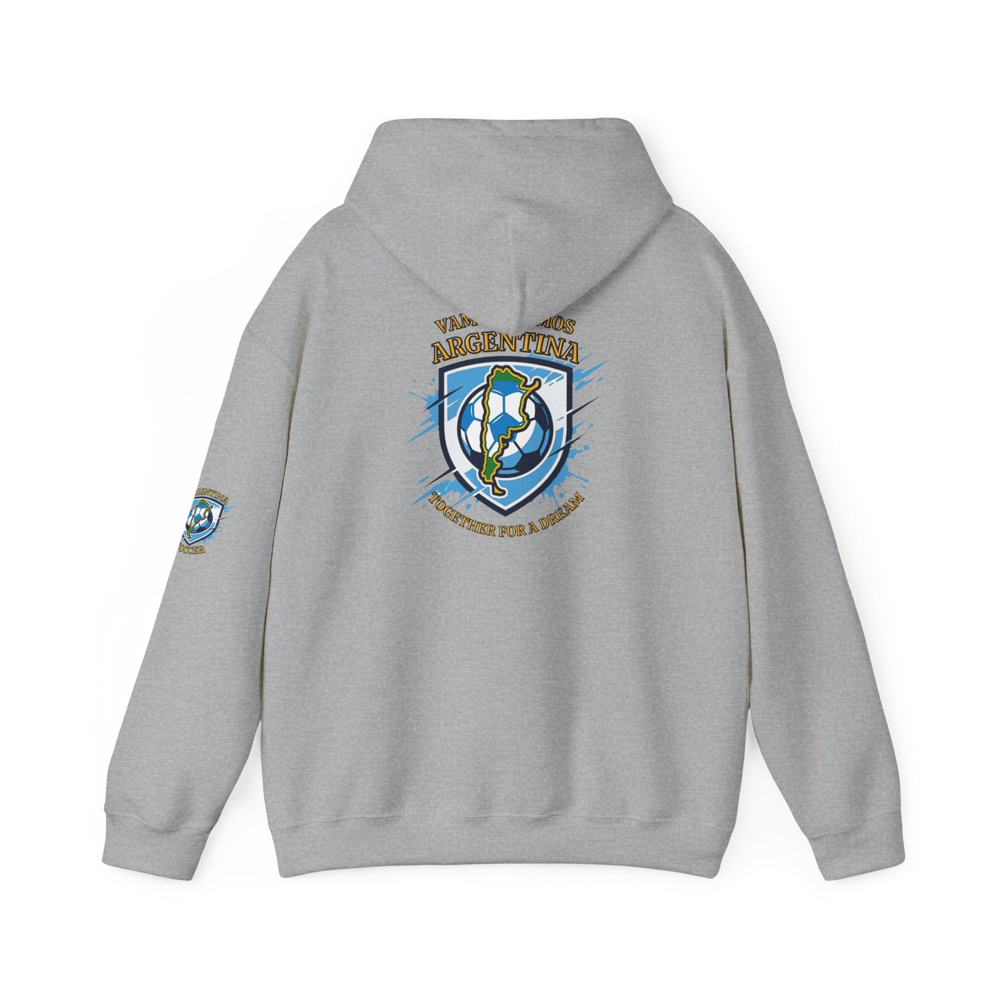 Argentina Soccer Hoodie – Vamos Argentina Crest "Together for a Dream" Fan Hoodie - Trending Novelties & Gifts
