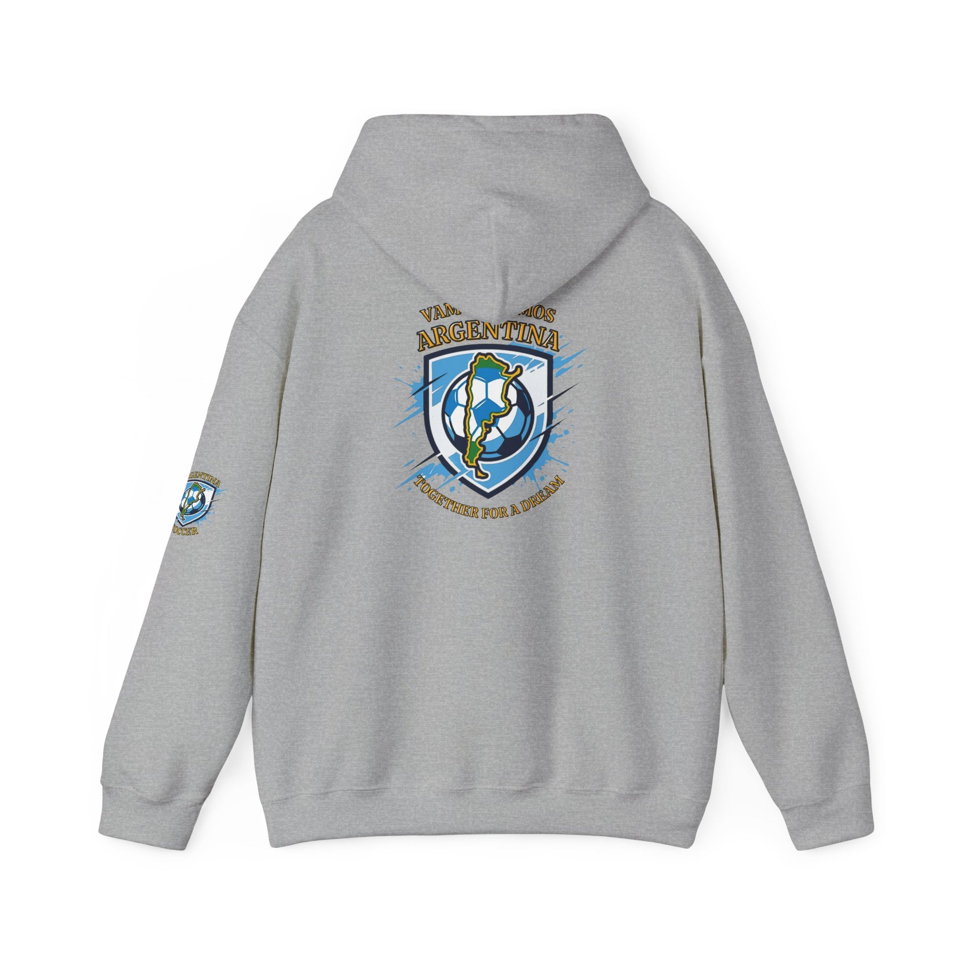 Argentina Soccer Hoodie – Vamos Argentina Crest "Together for a Dream" Fan Hoodie - Trending Novelties & Gifts