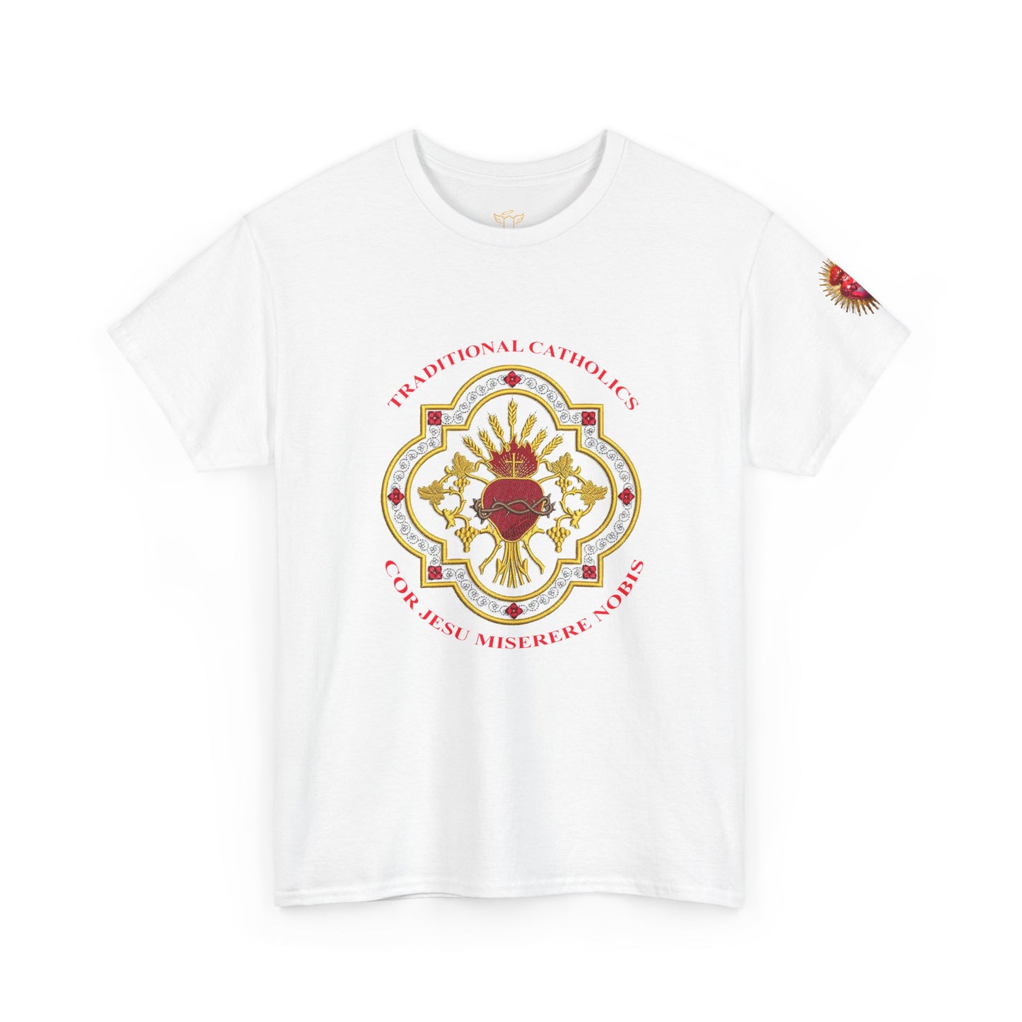 Sacred Heart Catholic Tee — Traditional Devotional Graphic T-Shirt (CT)