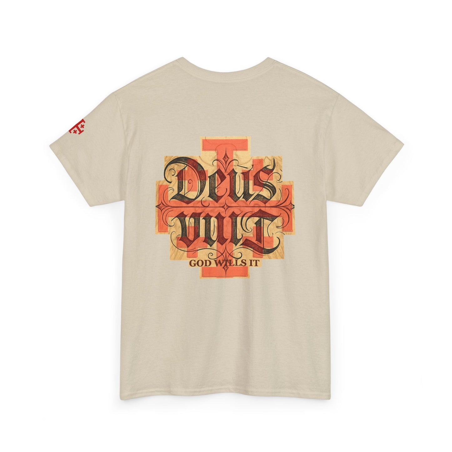 Deus Vult T-Shirt — Medieval Knight Cross Graphic Tee (CT)