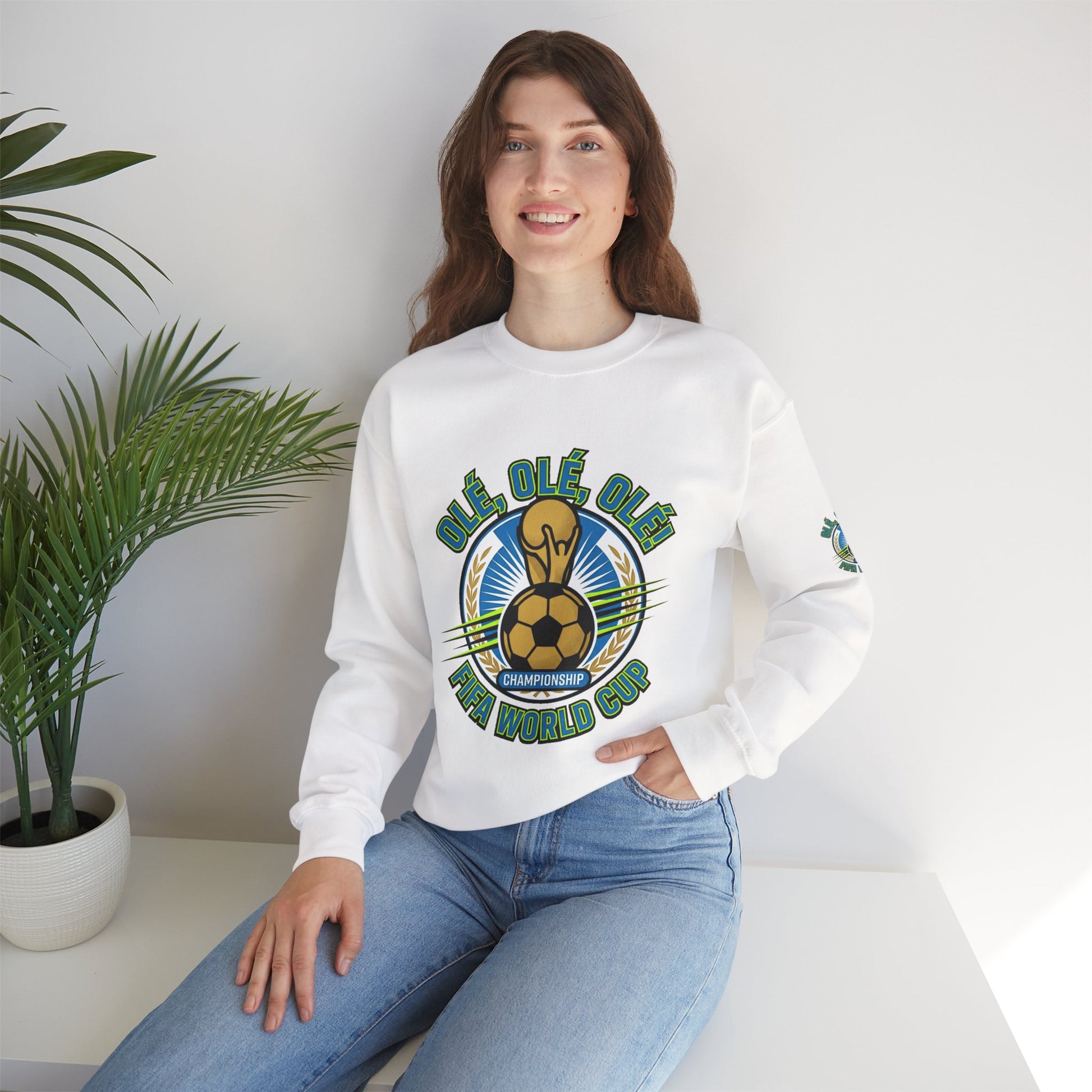 World Cup '26 Soccer Crewneck Sweatshirt — "Olé Olé Olé" Championship Design - Trending Novelties & Gifts