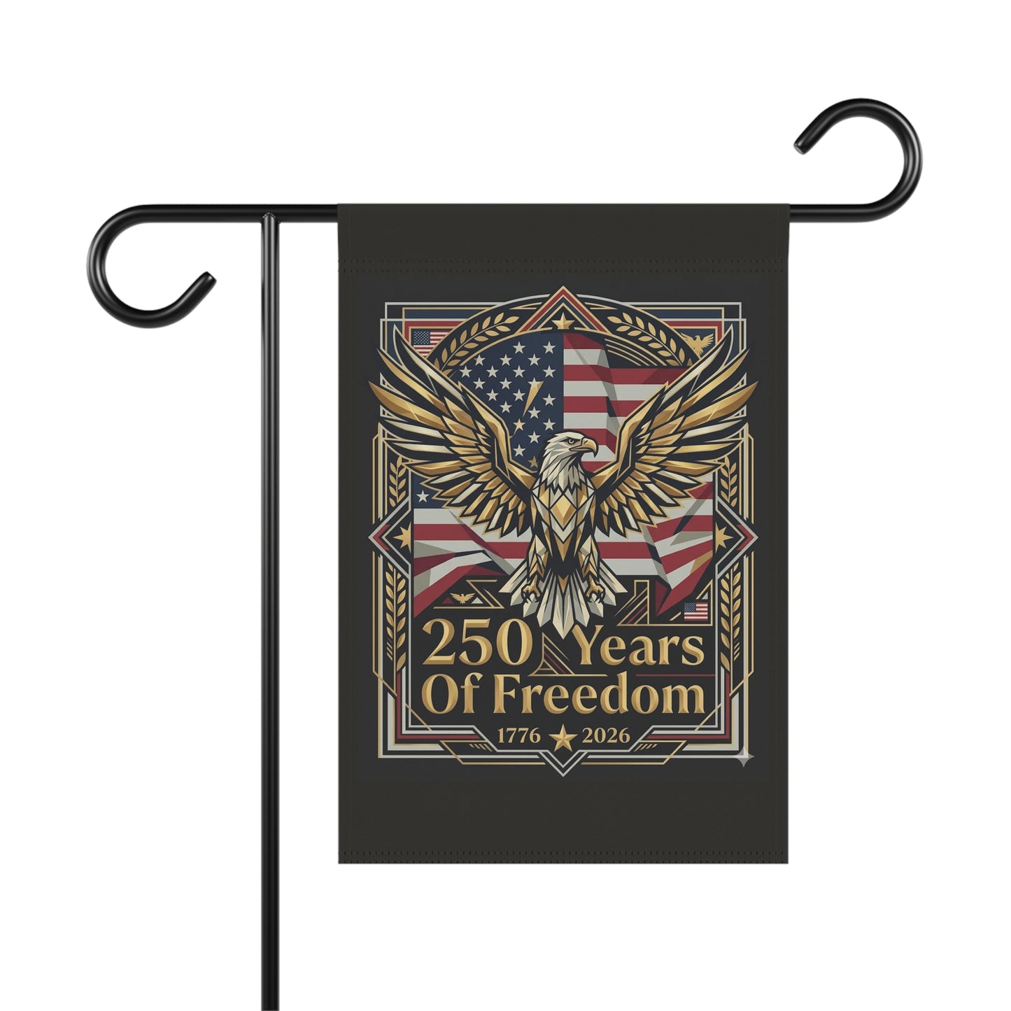 USA 250th ANNIVERSARY Patriotic Garden Flag | "250 Years of Freedom" Independence Flag