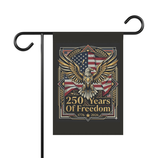 USA 250th ANNIVERSARY Patriotic Garden Flag | "250 Years of Freedom" Independence Flag