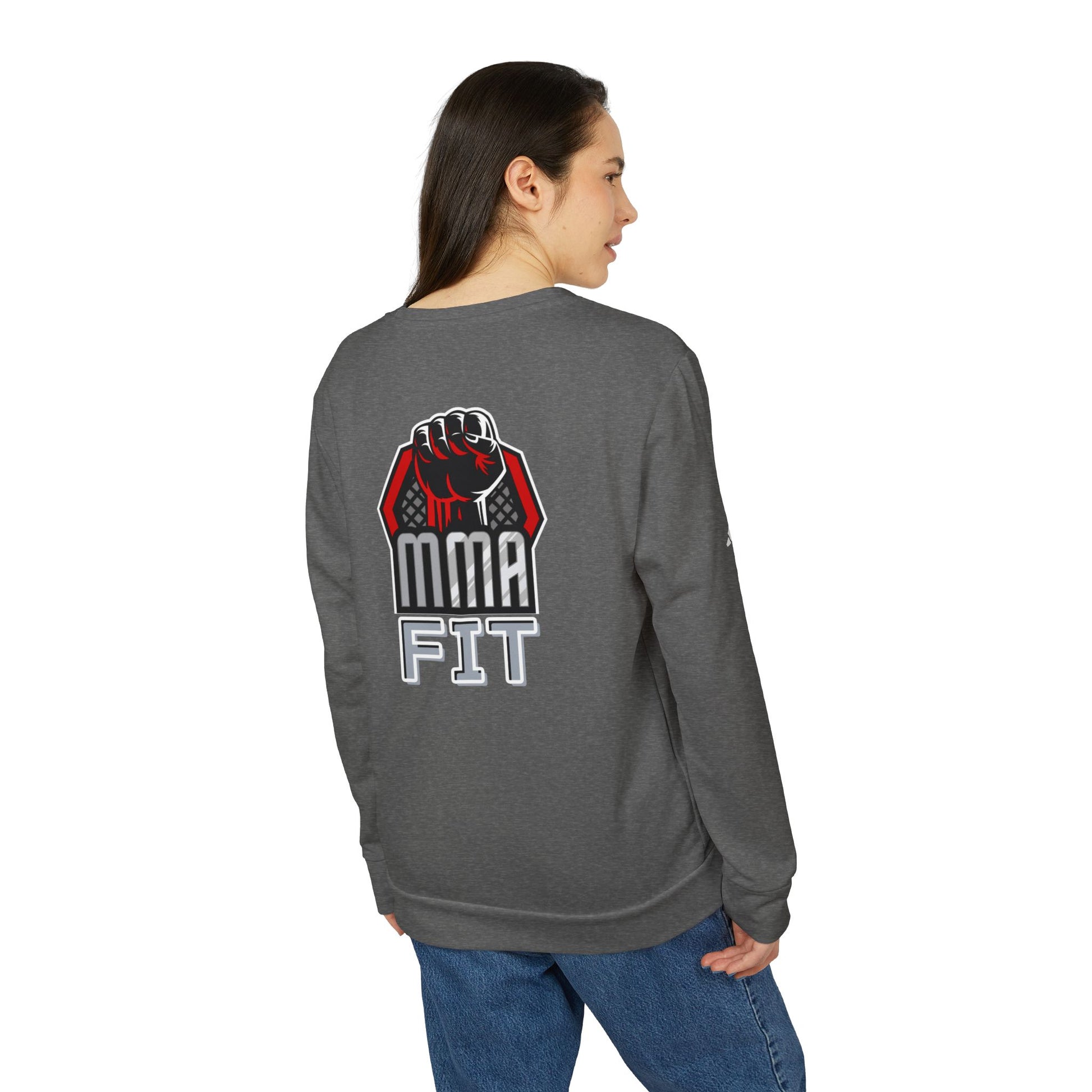 Adidas Sports Fleece Sweatshirt for MMA Fans, Adidas sweatshirt, sweatshirt MMA logo designs,