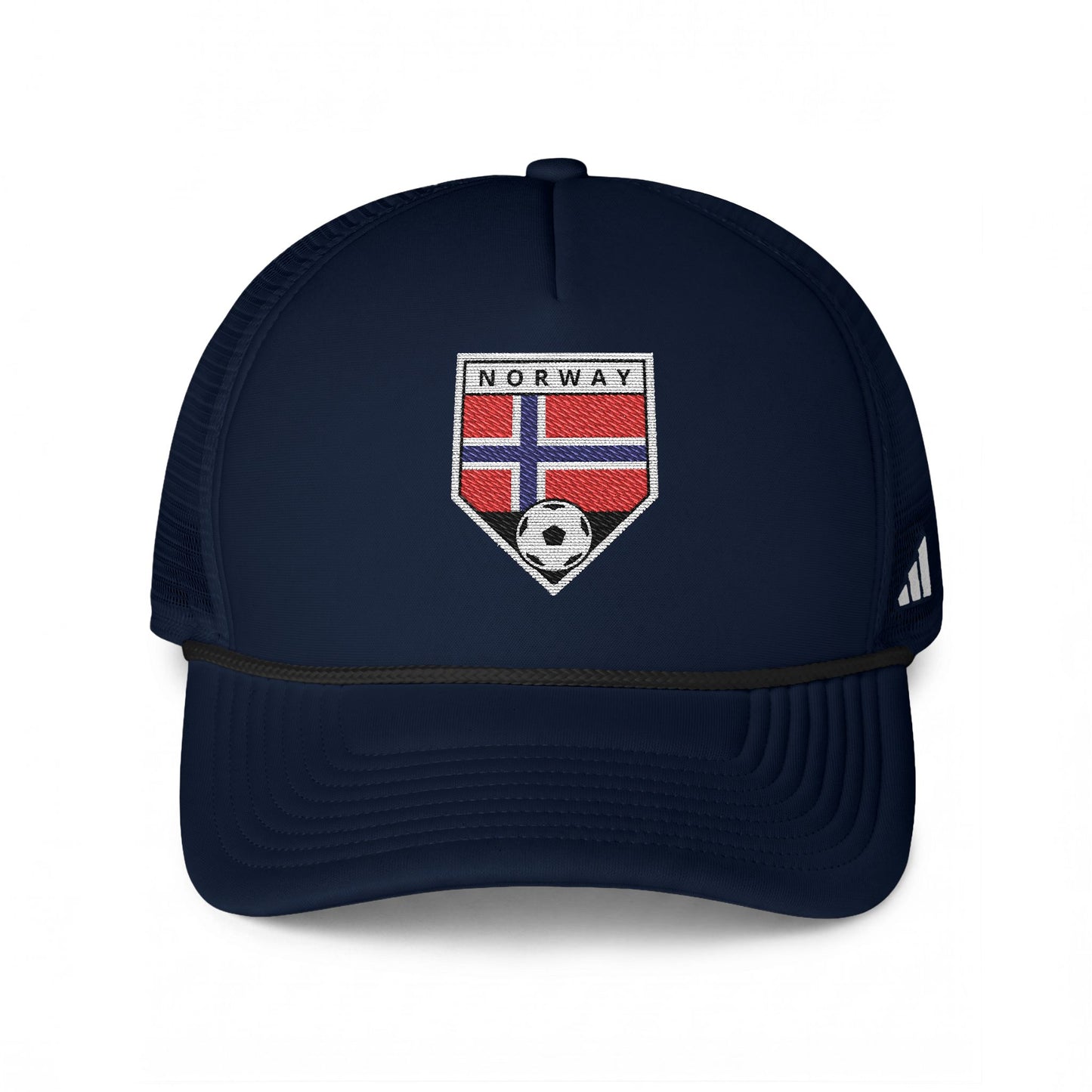 Norway Soccer Crest Trucker Hat - Embroidered Crest Football Cap