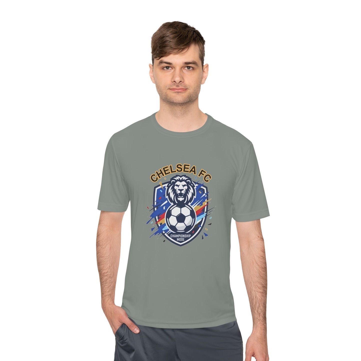 Chelsea FC Lion Soccer Tee — 'Keep the Blue Flag Flying High' Moisture-Wicking Shirt