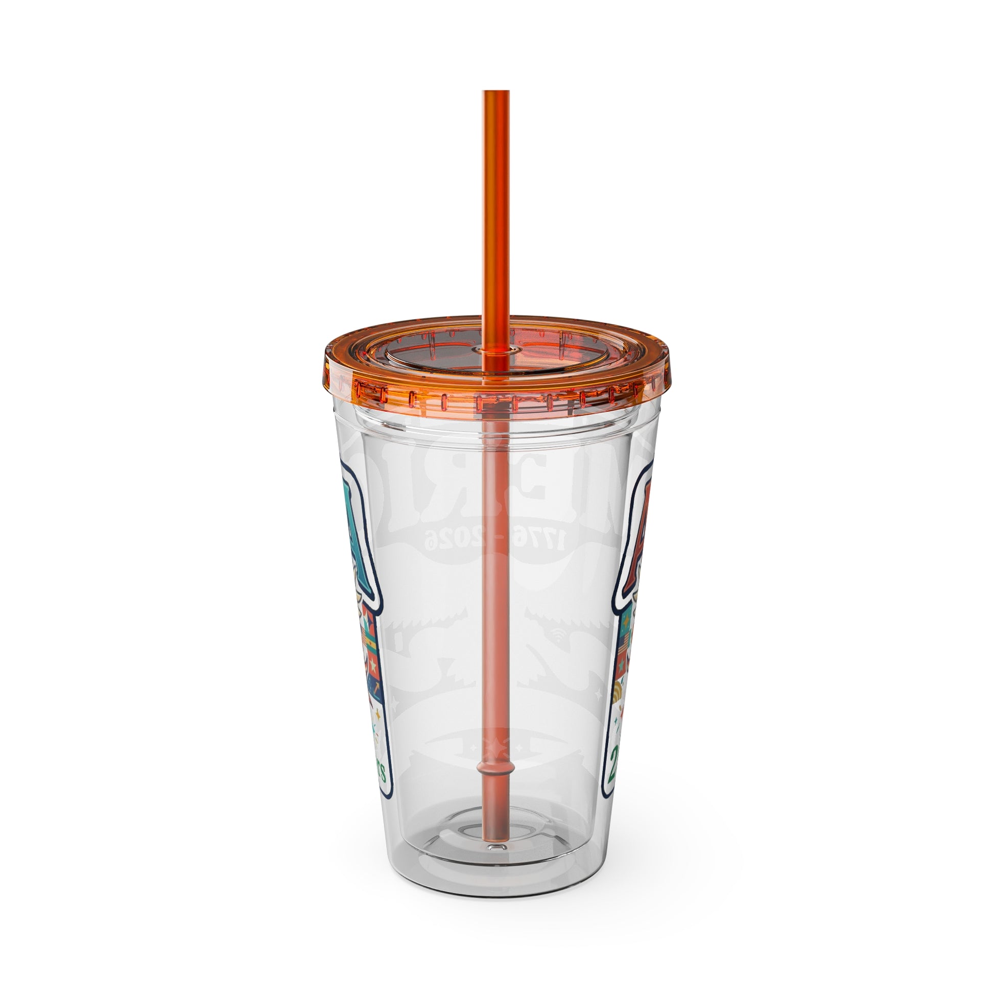 America 250 Years Eagle Tumbler with Straw |  USA 250th ANNIVERSARY Commemorative Drink Cup - Trending Novelties & Gifts