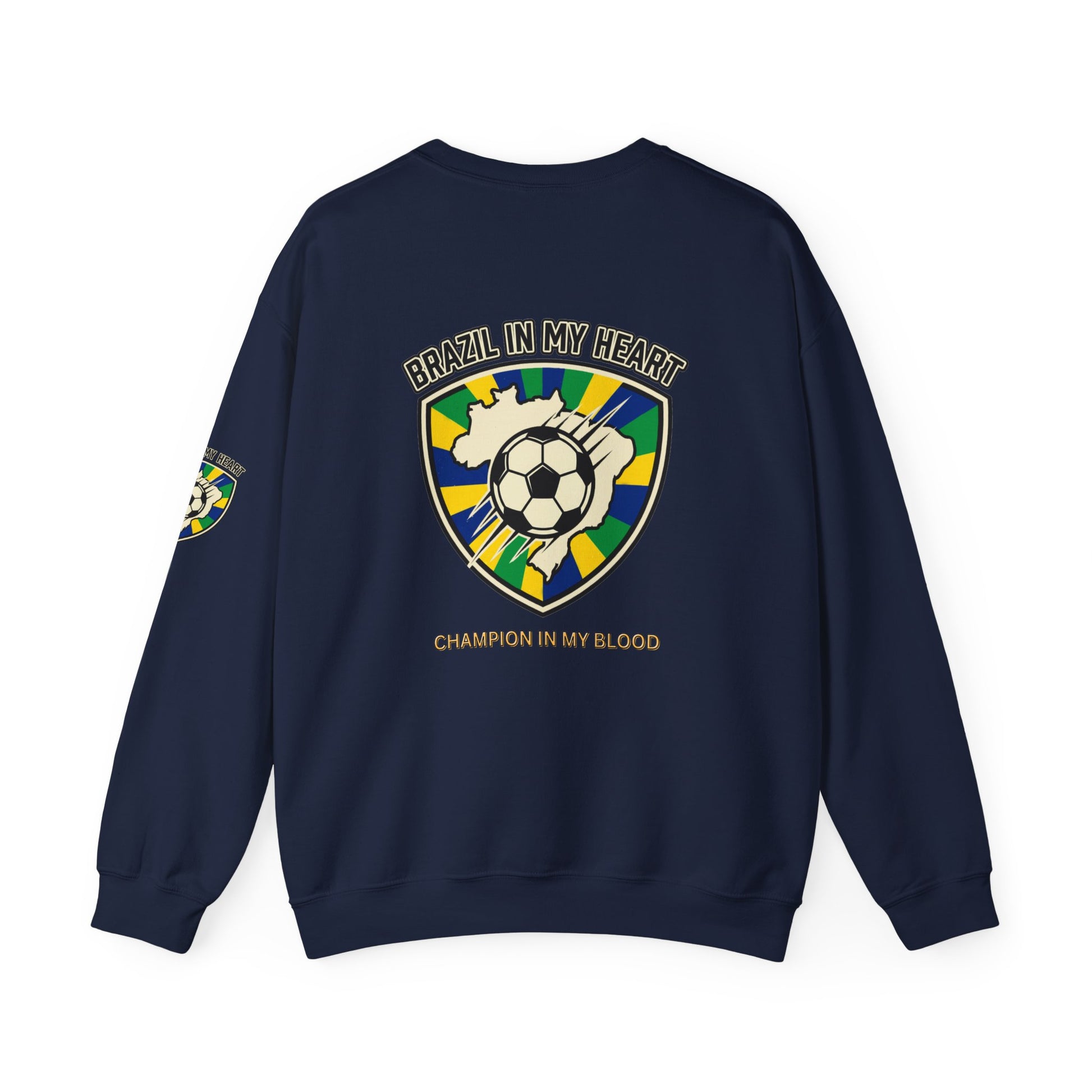 Brazil In My Heart Soccer Sweatshirt | Brazil fans world cup Soccer 2026 Sweatshirt - Trending Novelties & Gifts