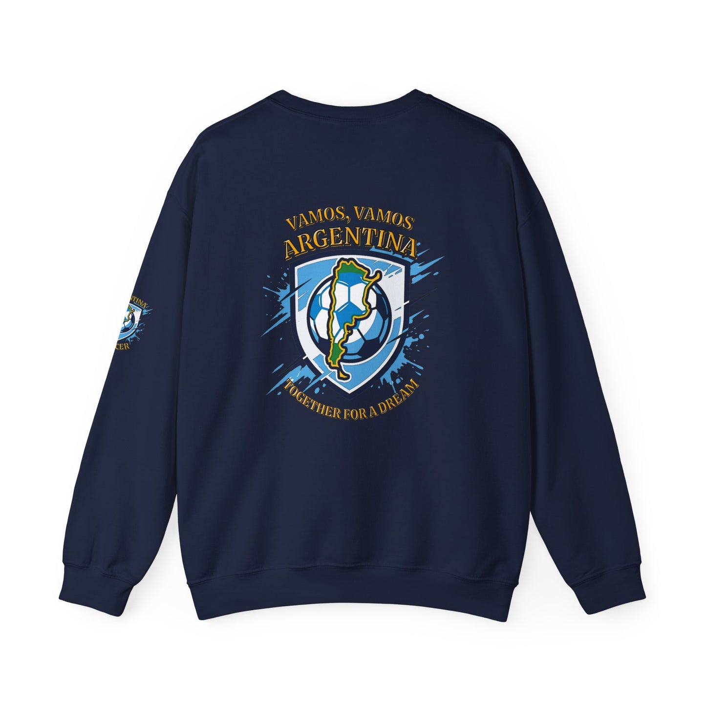 Argentina Soccer Crewneck Sweatshirt – "Vamos, Vamos Argentina" Football Fan Pullover - Trending Novelties & Gifts
