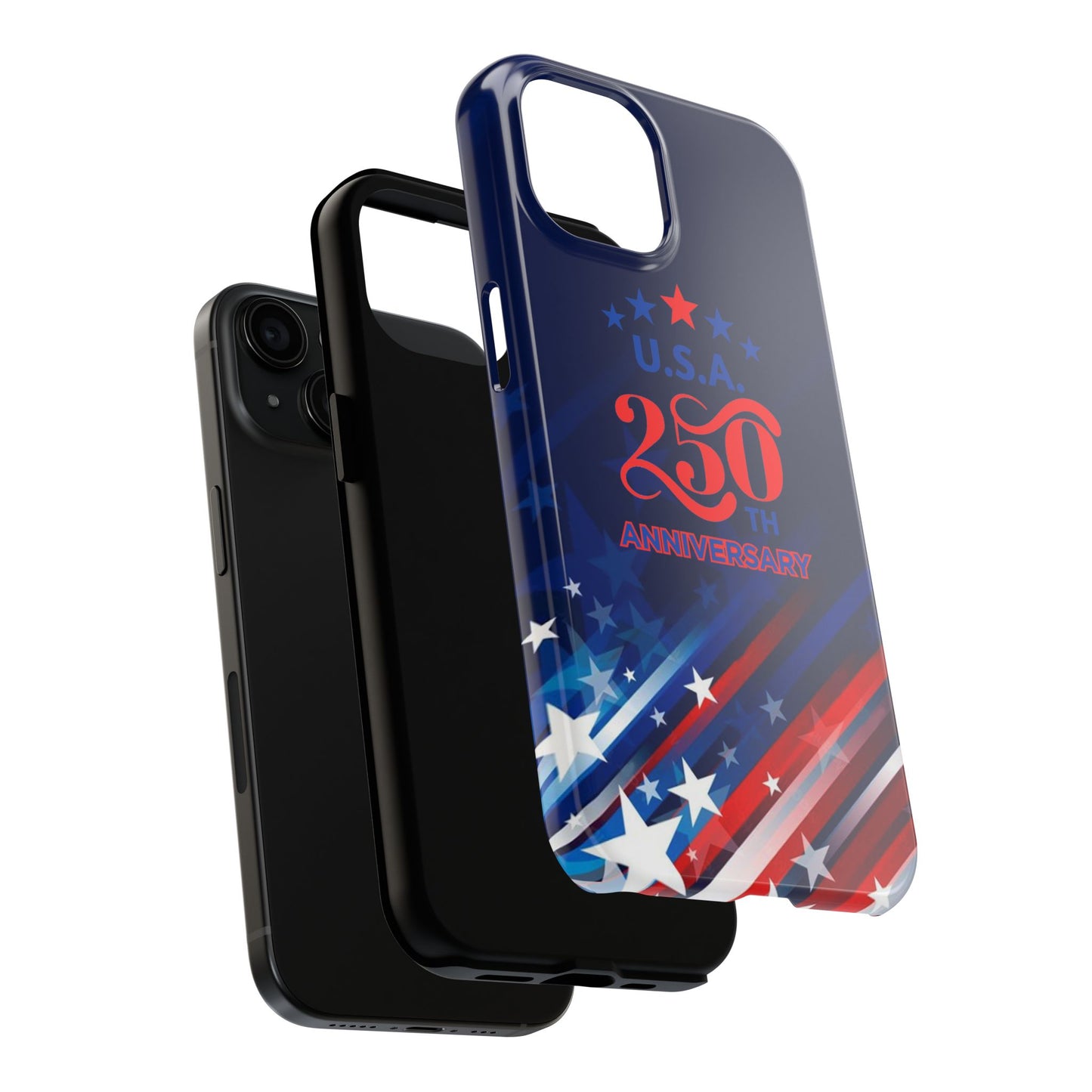 USA 250th Anniversary Tough Phone Case – Patriotic "American Flag" Design - Trending Novelties & Gifts