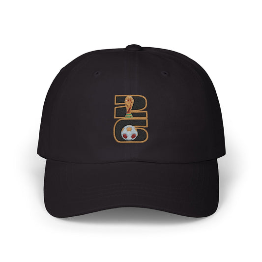 Dad Cap with World Cup Soccer '26 Embroidery —  Adjustable Baseball Hat