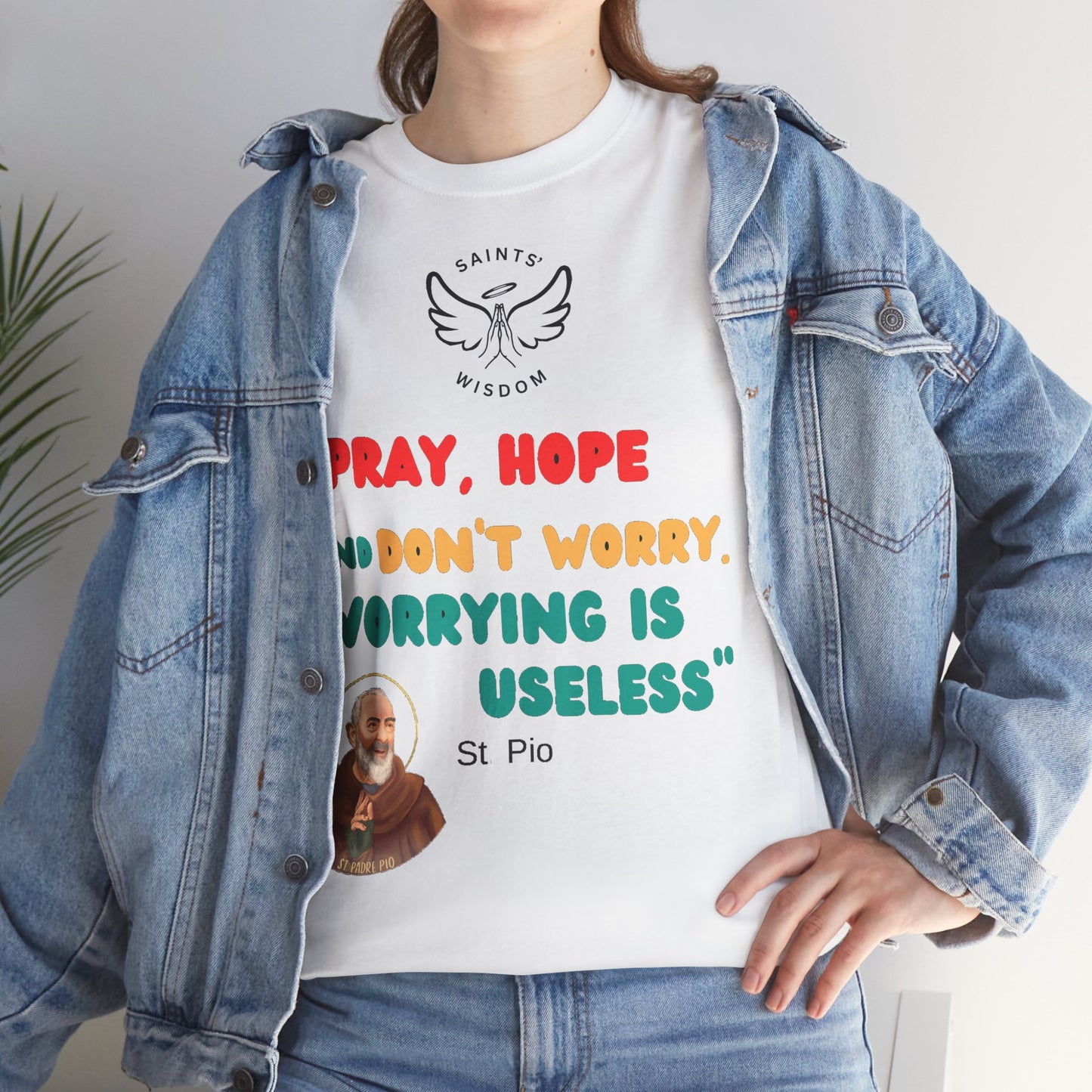 St Padre Pio Quote T-Shirt (CT)