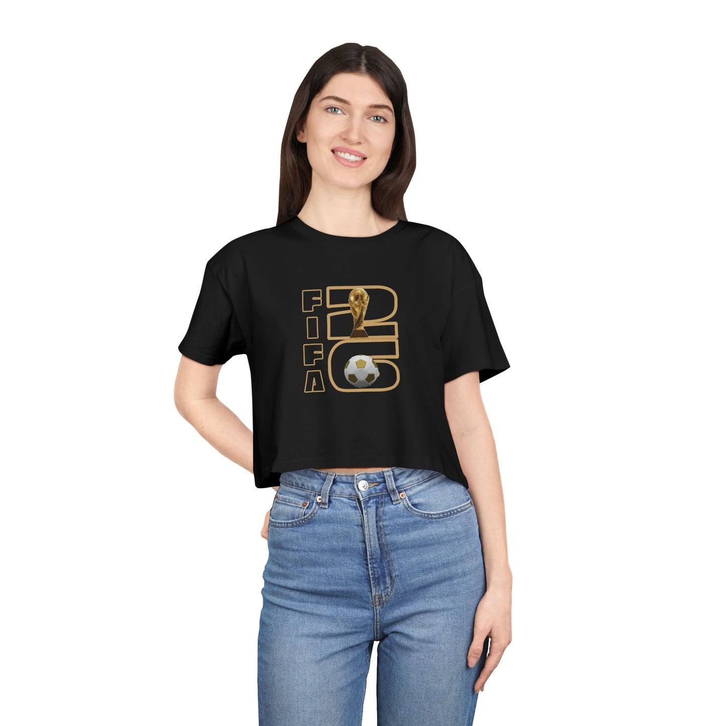Women's Crop Tee — FIFA World Cup Soccer '26 Graphic