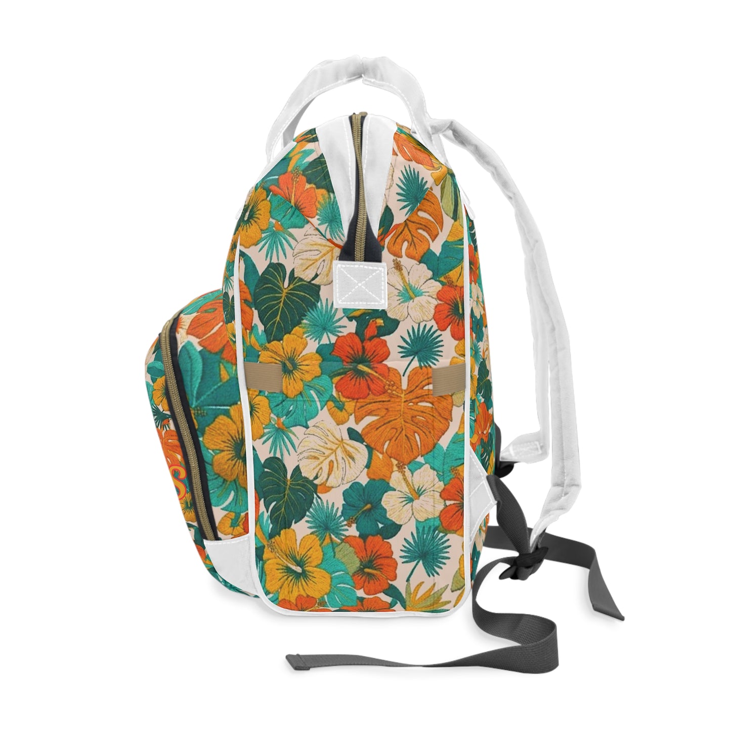 Summer Diaper Backpack - Floral 'Good Vibes' Diaper Backpack - Trending Novelties & Gifts