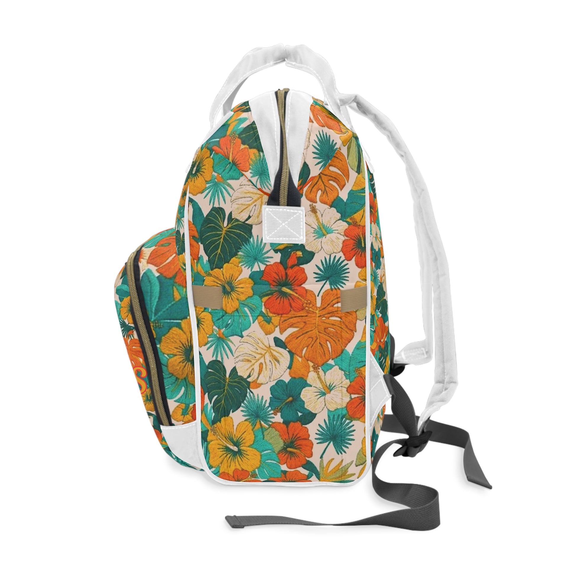 Summer Diaper Backpack - Floral 'Good Vibes' Diaper Backpack - Trending Novelties & Gifts