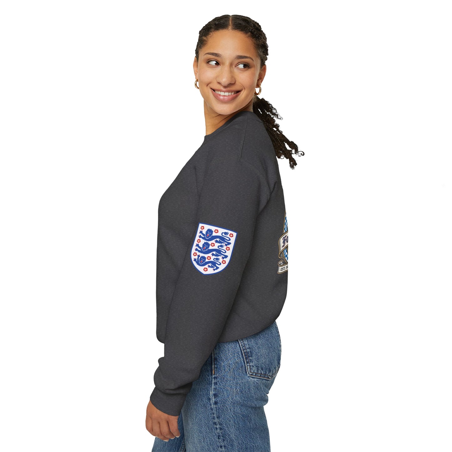 England's Soccer Fans' Crewneck Sweatshirt - "Football's Coming Home"