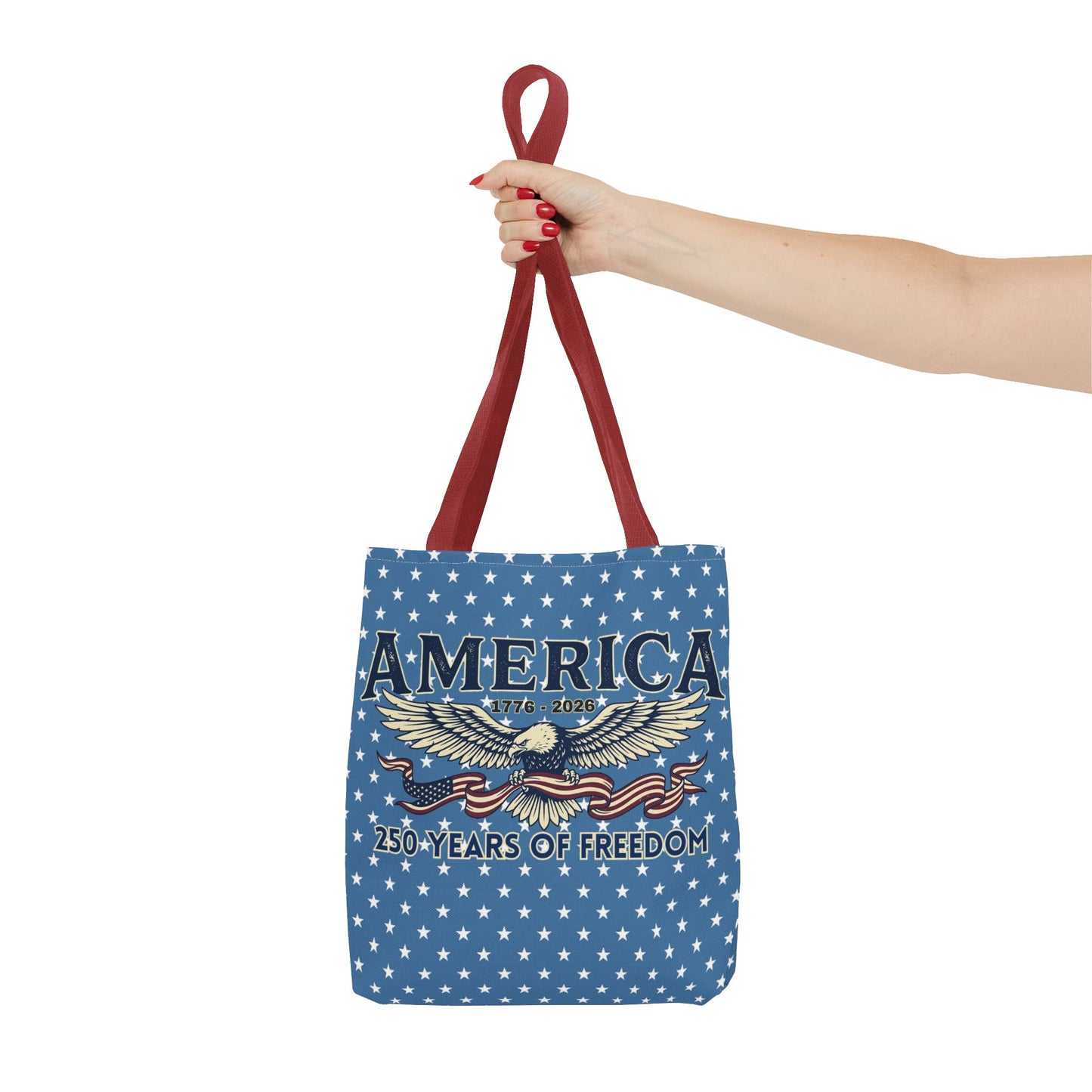 USA 250th ANNIVERSARY Patriotic Tote Bag  | America's 250 Years of Freedom" Eagle Design Tote - Trending Novelties & Gifts