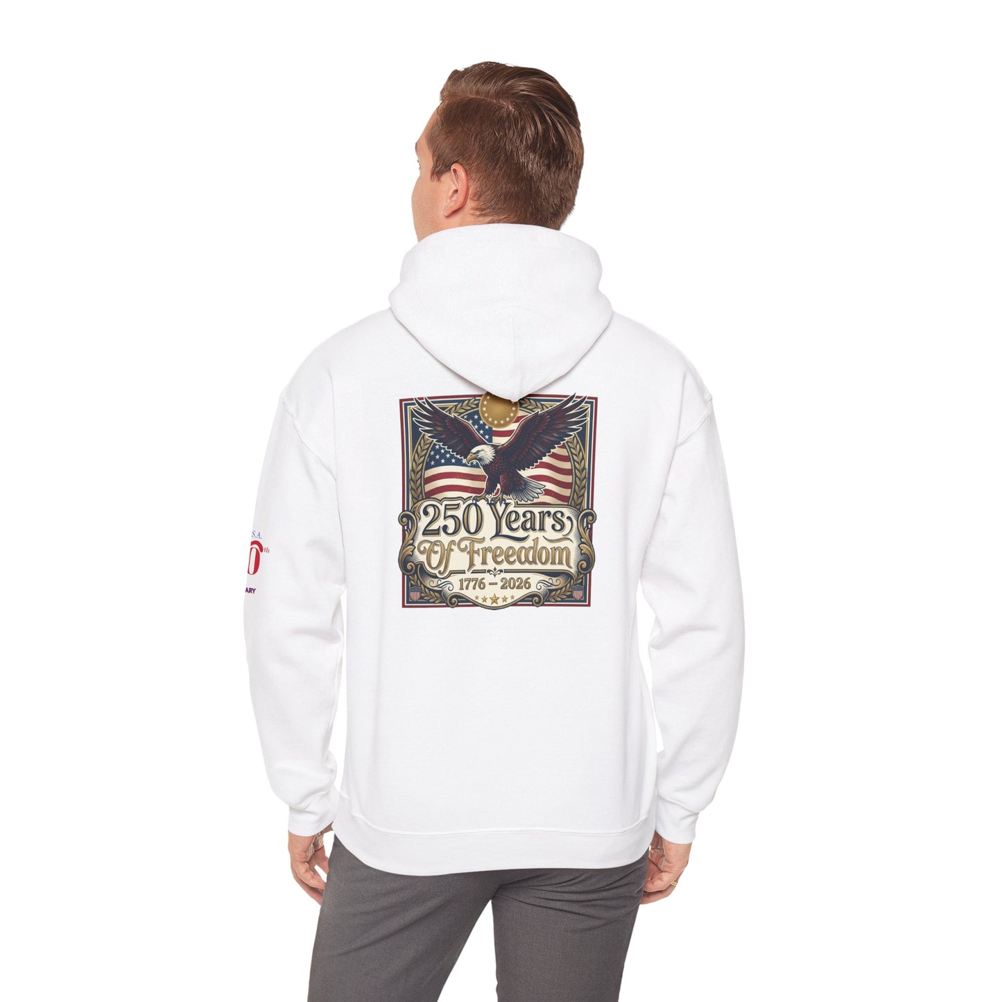 USA 250th ANNIVERSARY Hoodie — America 250 years Anniversary Patriotic Sweatshirt - Trending Novelties & Gifts