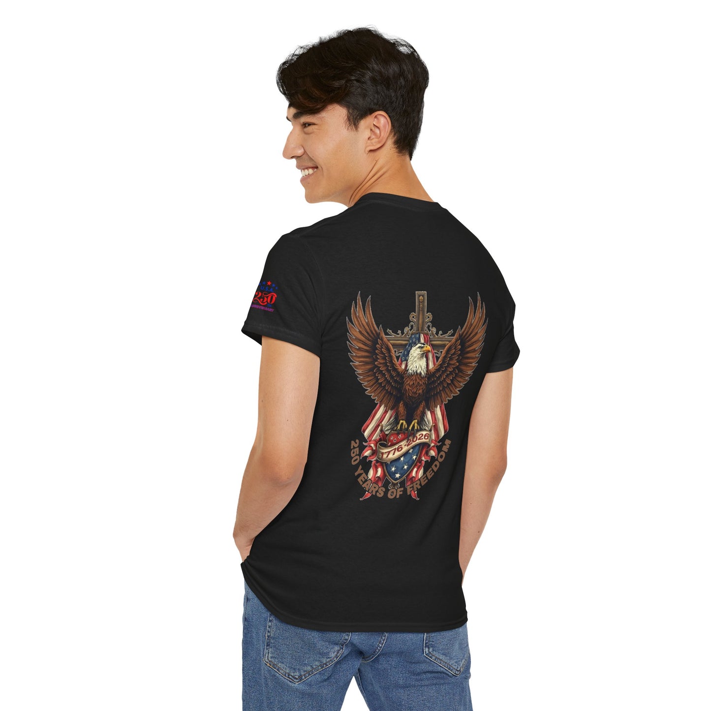 Patriotic Eagle Tee — 250 Years of Freedom Graphic T‑Shirt (USA 250th)
