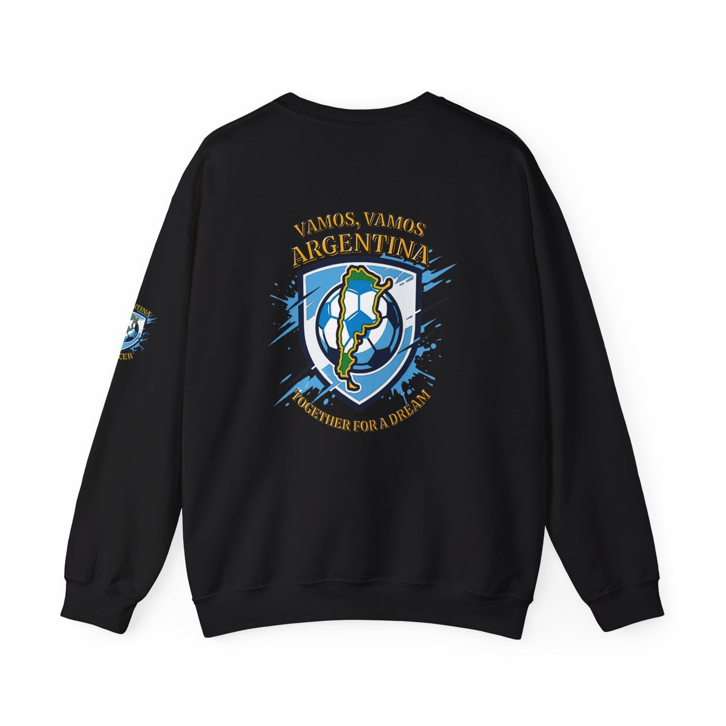 Argentina Soccer Crewneck Sweatshirt – "Vamos, Vamos Argentina" Football Fan Pullover - Trending Novelties & Gifts