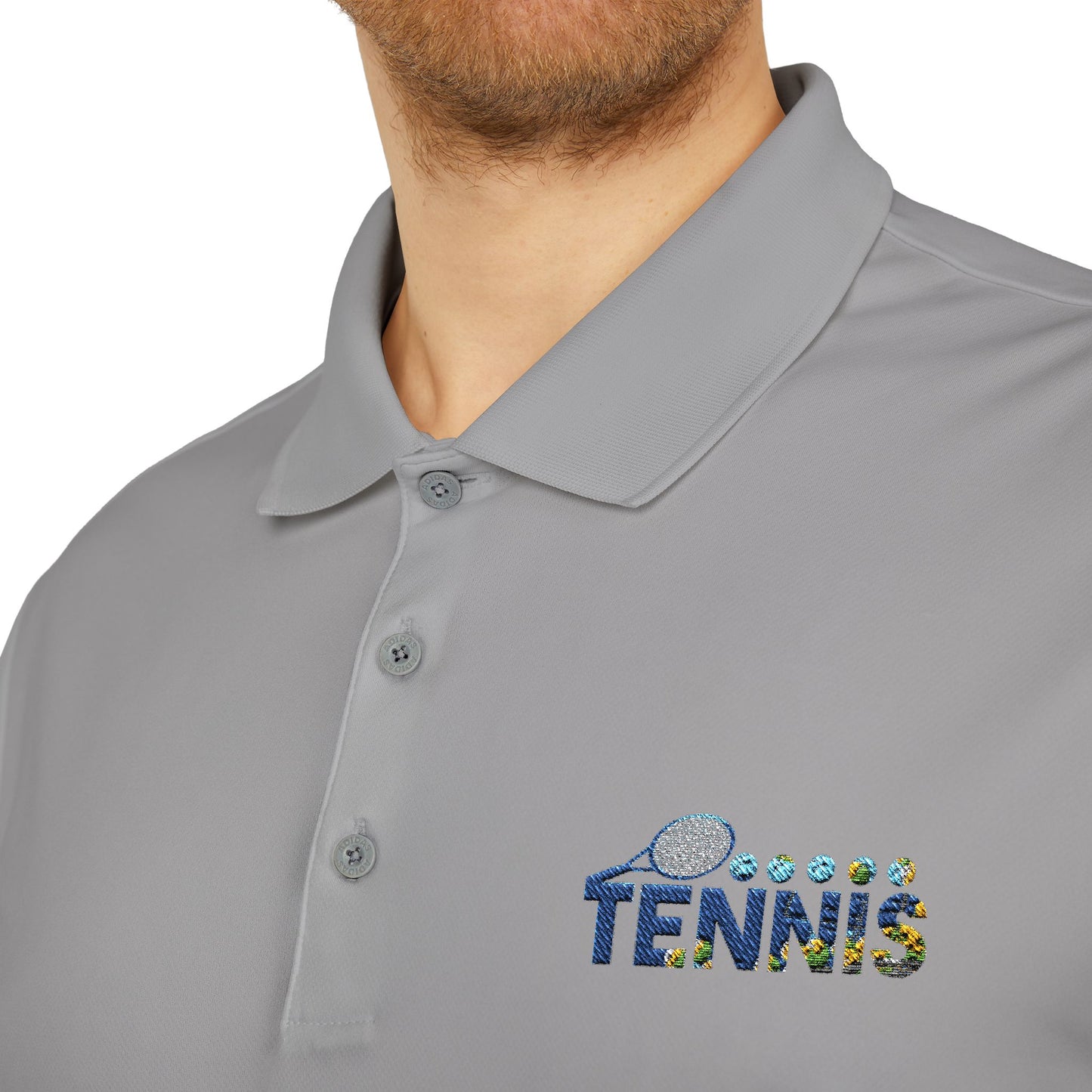 Adidas Tennis Sport Polo Shirt (Sky Creative1)