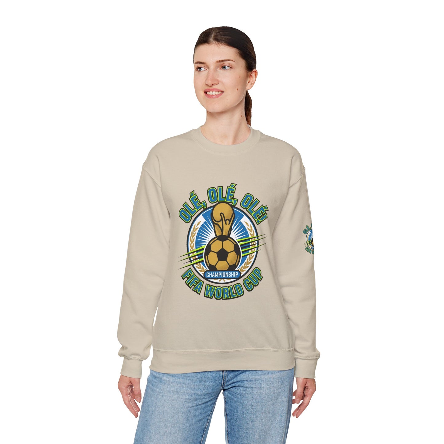 World Cup '26 Soccer Crewneck Sweatshirt — "Olé Olé Olé" Championship Design - Trending Novelties & Gifts