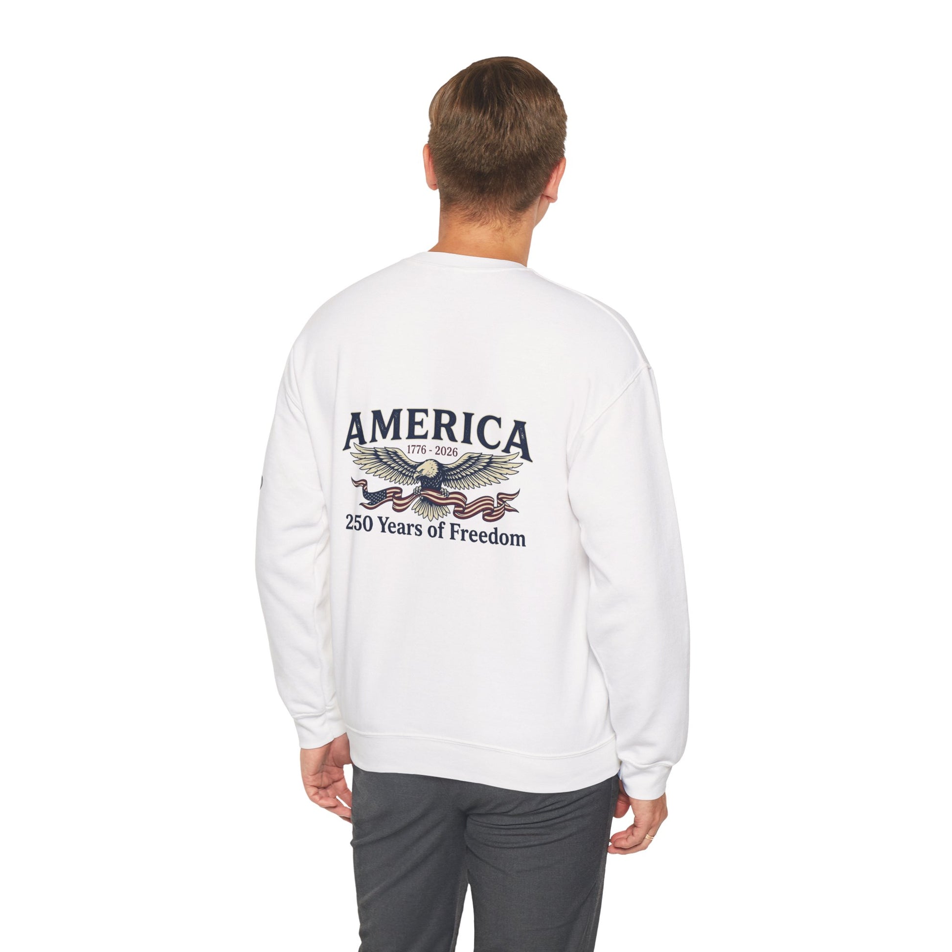 USA 250th Anniversary Crewneck Sweatshirt | America's 250 Years of Freedom Sweatshirt - Trending Novelties & Gifts
