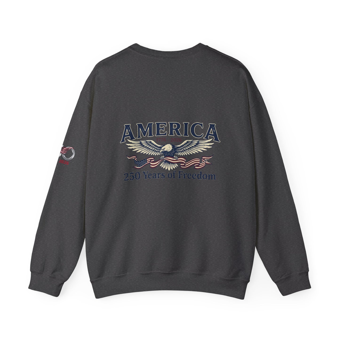 USA 250th Anniversary Crewneck Sweatshirt | America's 250 Years of Freedom Sweatshirt - Trending Novelties & Gifts