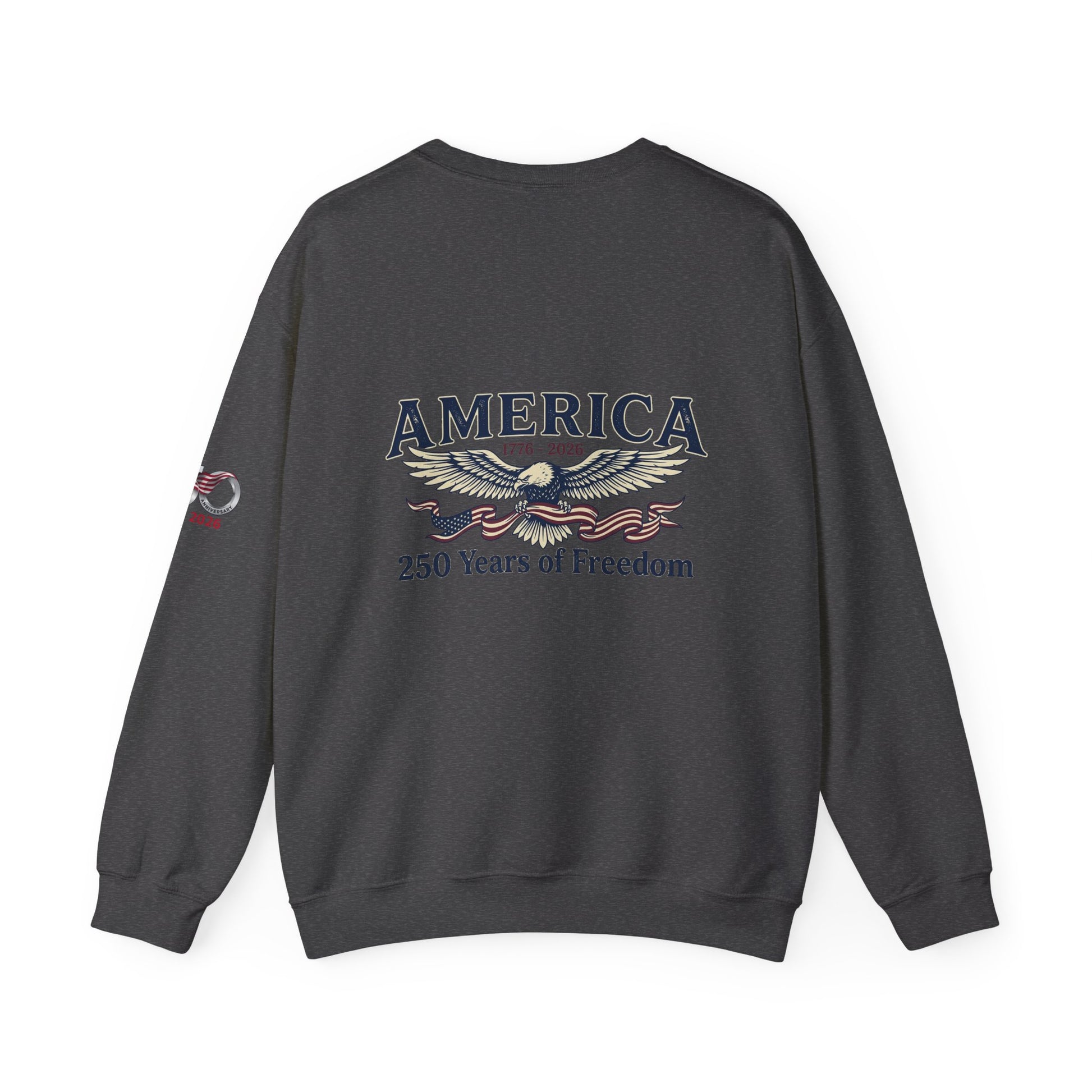 USA 250th Anniversary Crewneck Sweatshirt | America's 250 Years of Freedom Sweatshirt - Trending Novelties & Gifts
