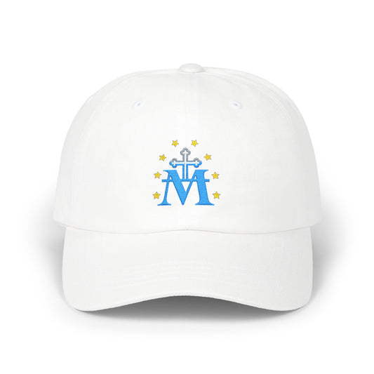 Marian 'M' Embroidered Cap — Blue Marian Monogram Cap (EM) - Trending Novelties & Gifts