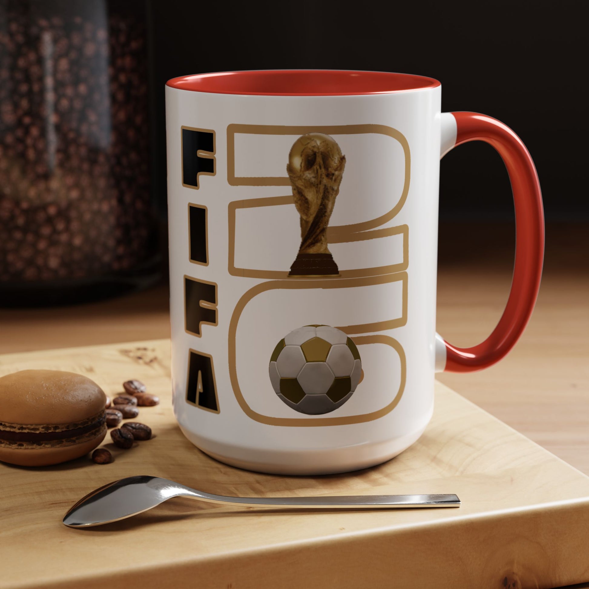 FIFA World Cup '26 Coffee Mug — Soccer Trophy & Ball Graphic 11/15oz - Trending Novelties & Gifts
