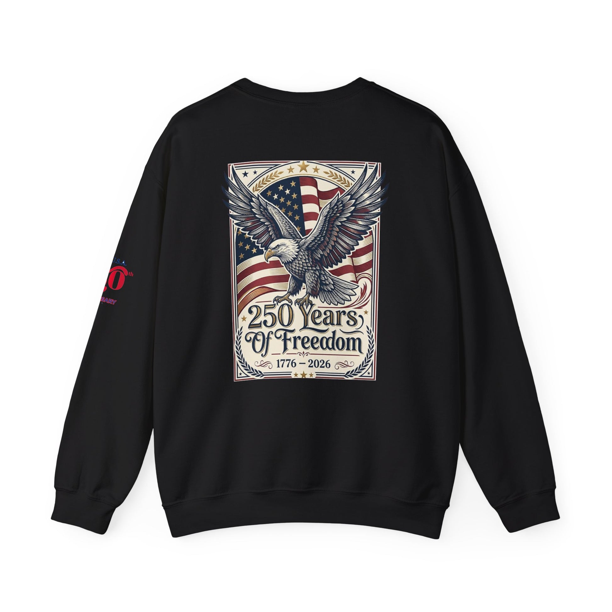 USA 250th ANNIVERSARY Crewneck Sweatshirt — America 250 Years of Freedom Sweatshirt - Trending Novelties & Gifts
