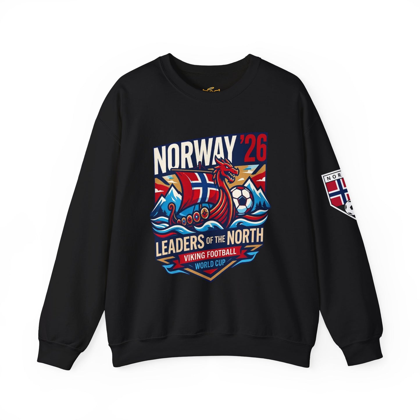 Norway '26 Viking Soccer Sweatshirt — Leaders of the North World Cup Fan Pullover
