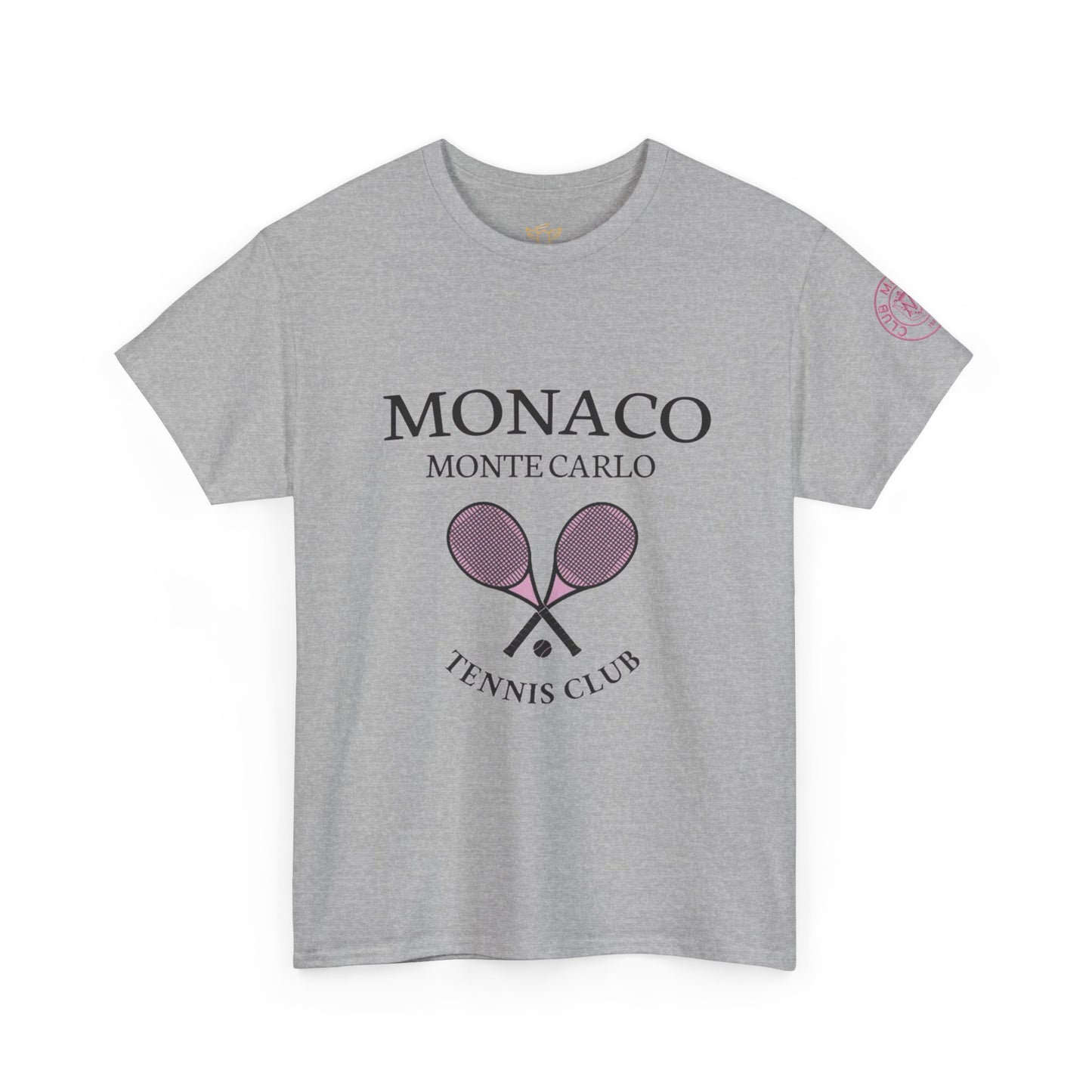 Monaco Monte Carlo Tennis Club Tee — Vintage Tennis Racket Shirt