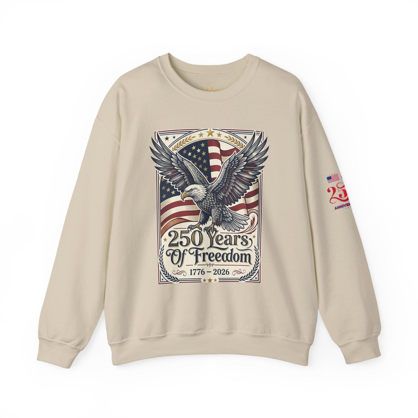 USA 250th ANNIVERSARY Crewneck Sweatshirt — America 250 Years of Freedom Sweatshirt - Trending Novelties & Gifts