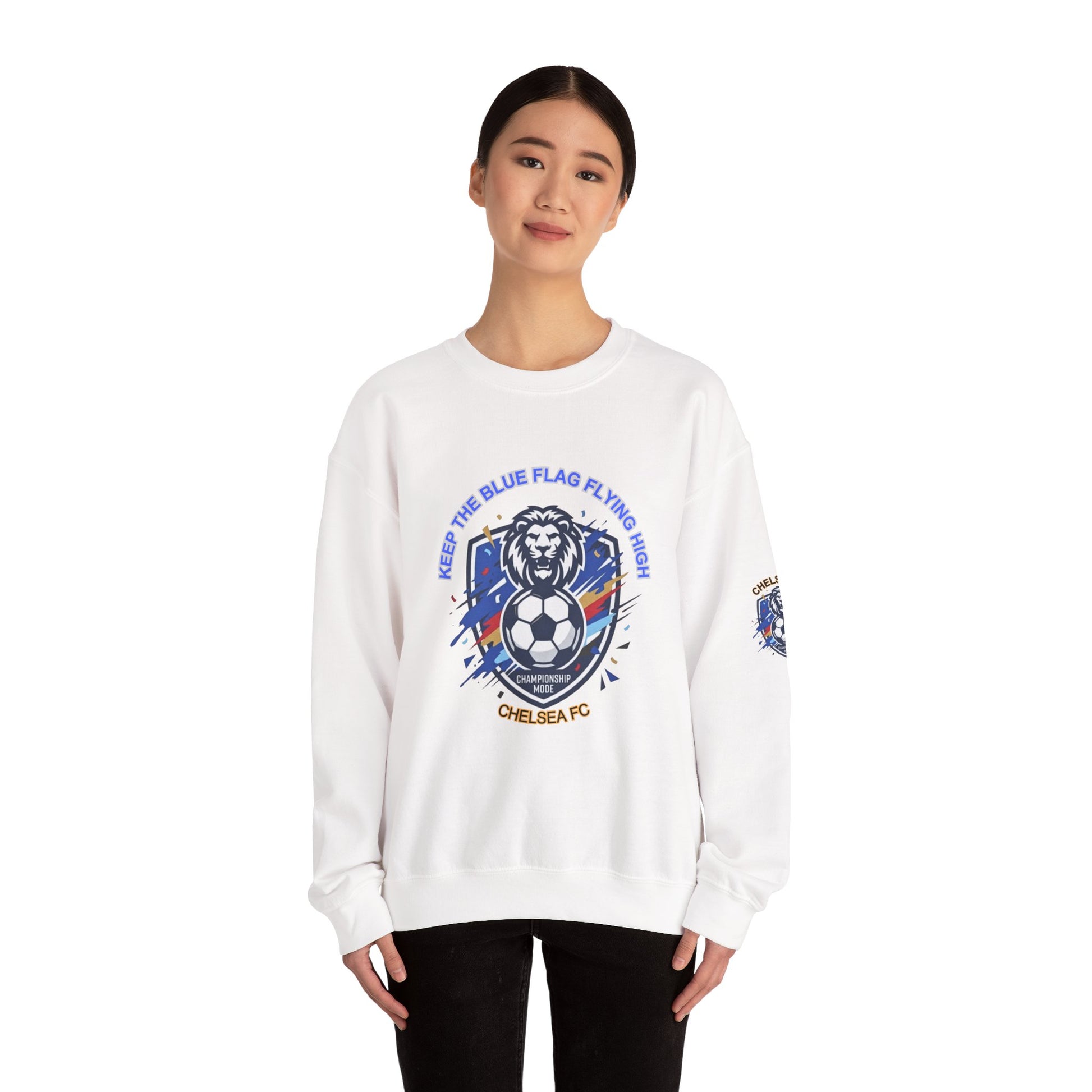 Keep the Blue Flag Flying High Sweatshirt | Chelsea Soccer Fans Pride Sweatshirt, - Trending Novelties & Gifts