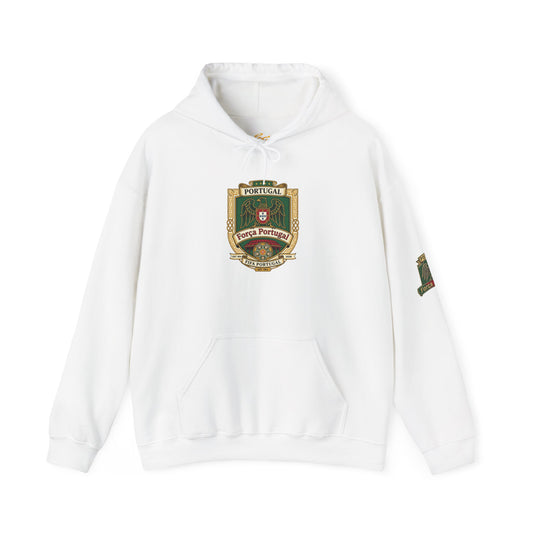 Portugal Soccer Crest Hoodie — Classic Portuguese Pride Pullover