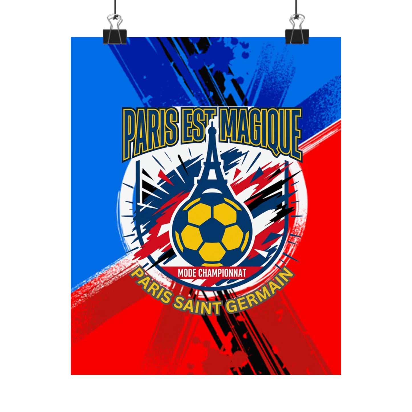 Paris est Magique Soccer Poster — PSG Football Matte Print Poster - Trending Novelties & Gifts