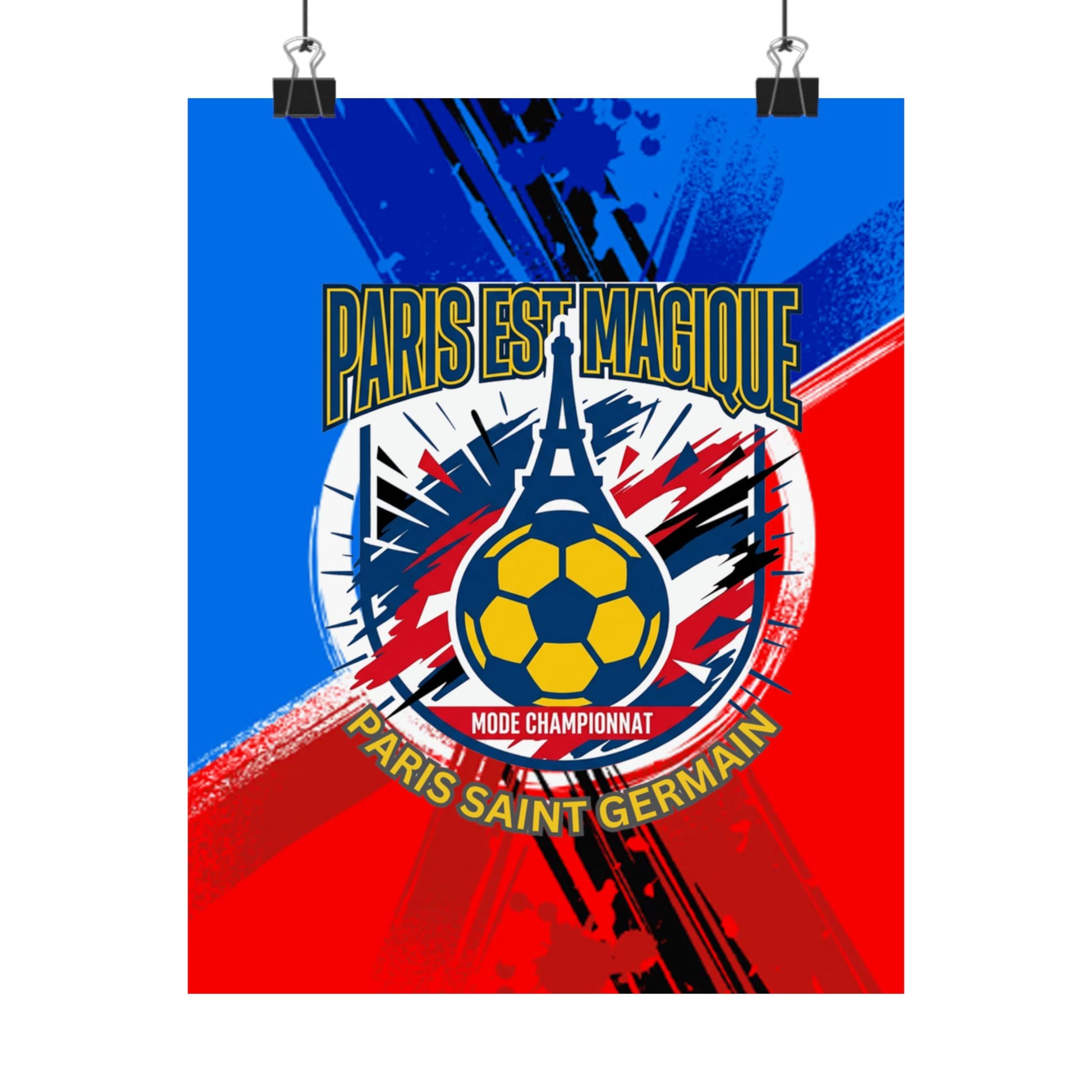 Paris est Magique Soccer Poster — PSG Football Matte Print Poster - Trending Novelties & Gifts