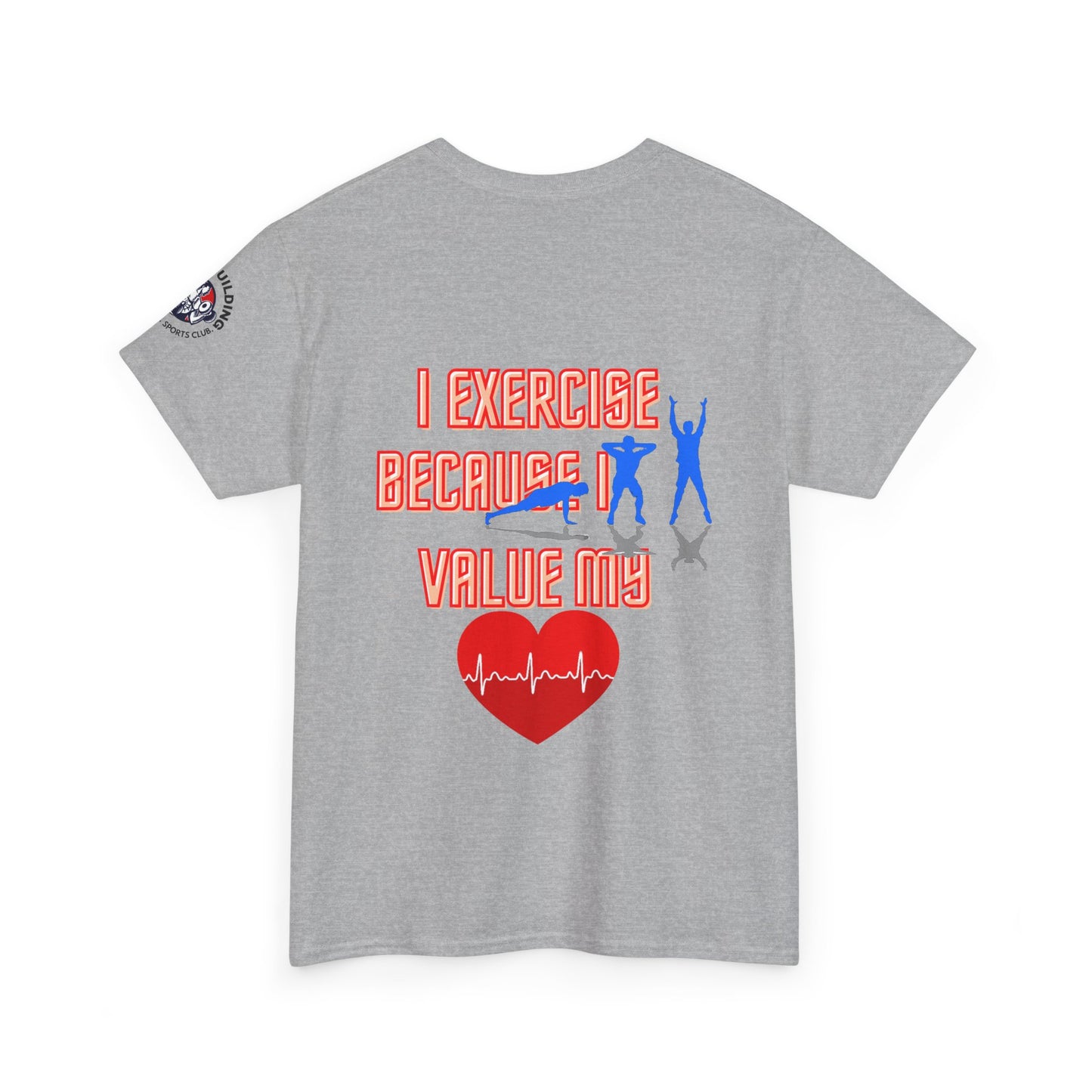 Fitness Quotes Heart Health Cotton T-shirt. FQT