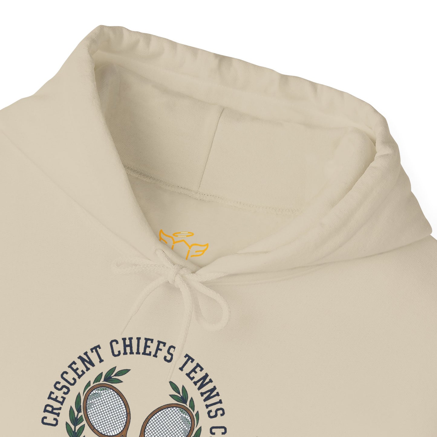 Tennis Club Hoodie — "Crescent Chief's Tennis Club" Retro Athletic Pullover