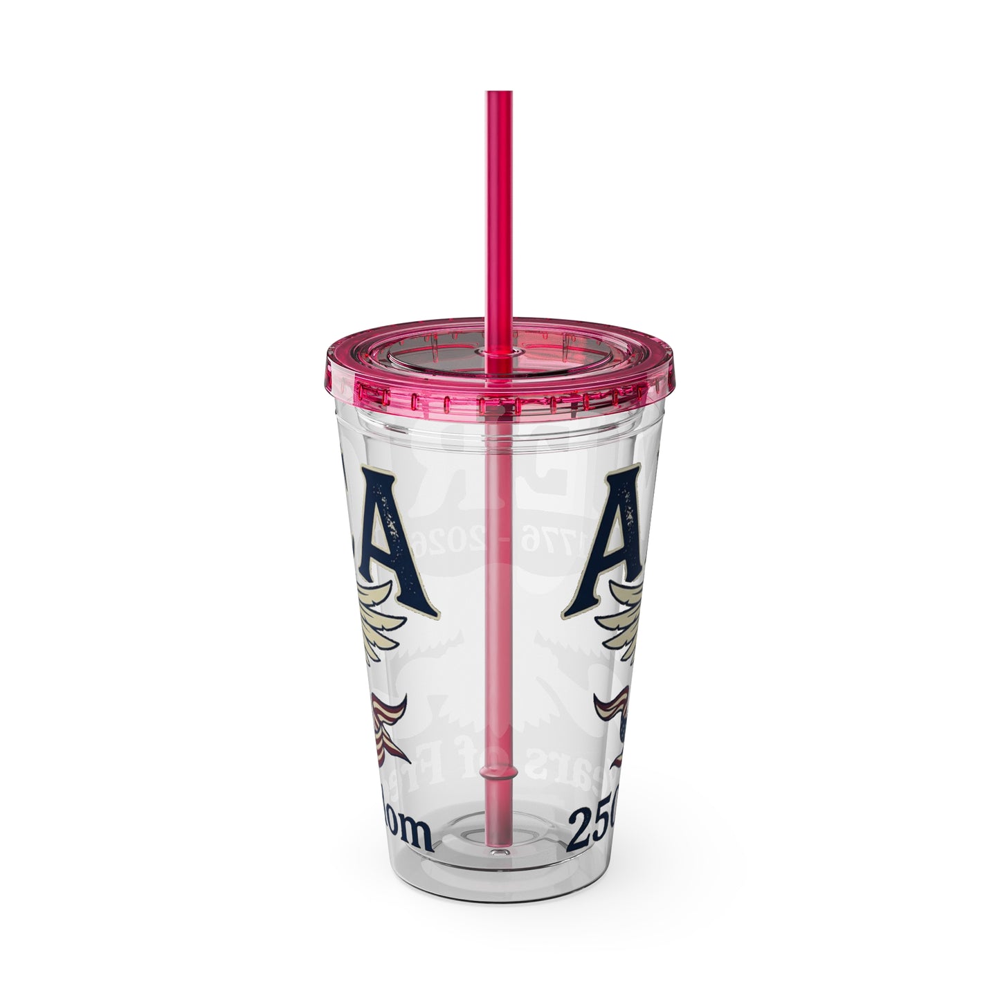 Patriotic 250th Anniversary Eagle Tumbler with Straw — 16oz - Trending Novelties & Gifts