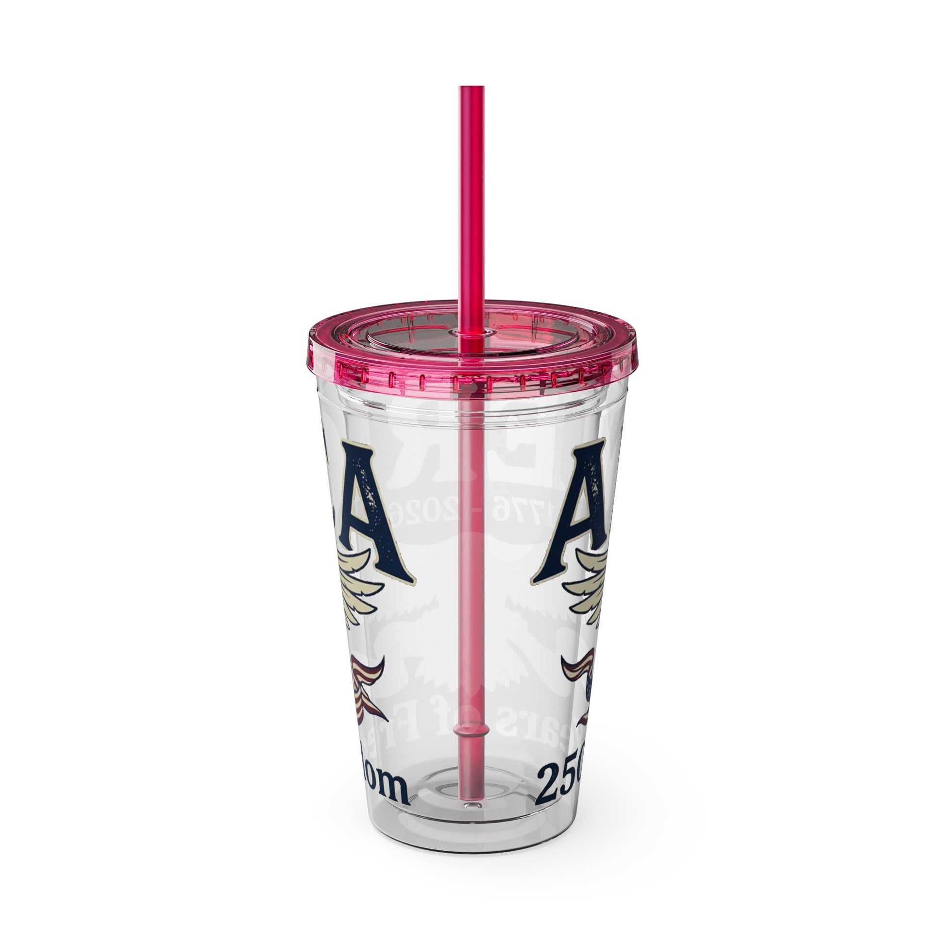 Patriotic 250th Anniversary Eagle Tumbler with Straw — 16oz - Trending Novelties & Gifts