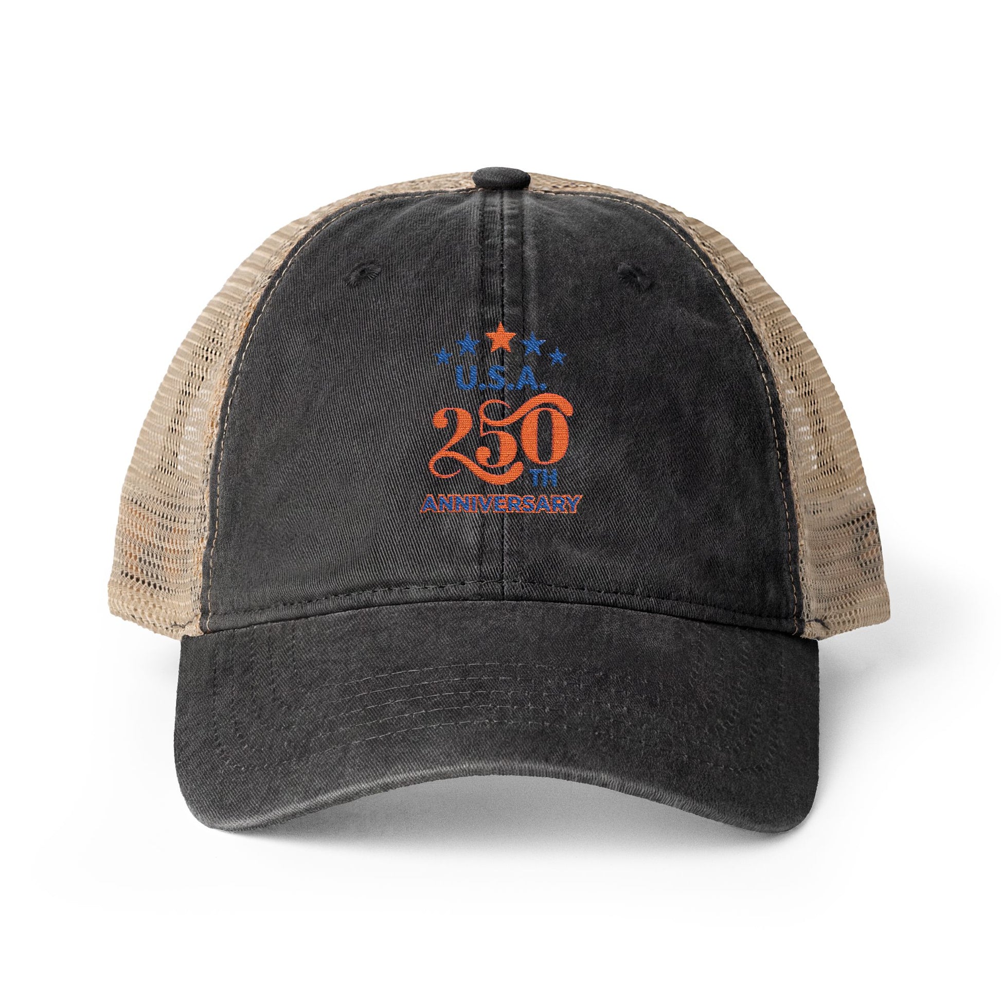 USA 250th ANNIVERSARY Women's Washed Mesh-Back Cap - Trending Novelties & Gifts